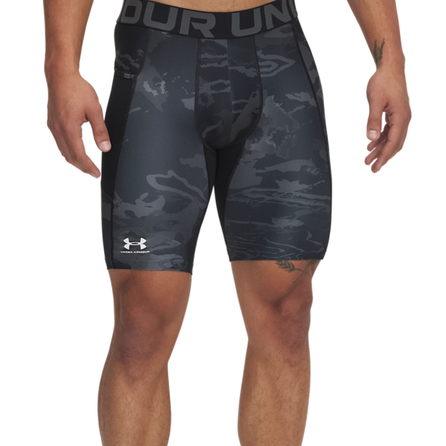 Under Armour HeatGear Printed Mallas Cortas Black/White