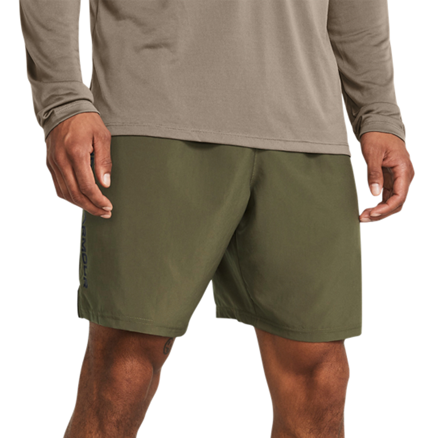Under Armour Woven Split 9in Shorts Marine Od Green/Black