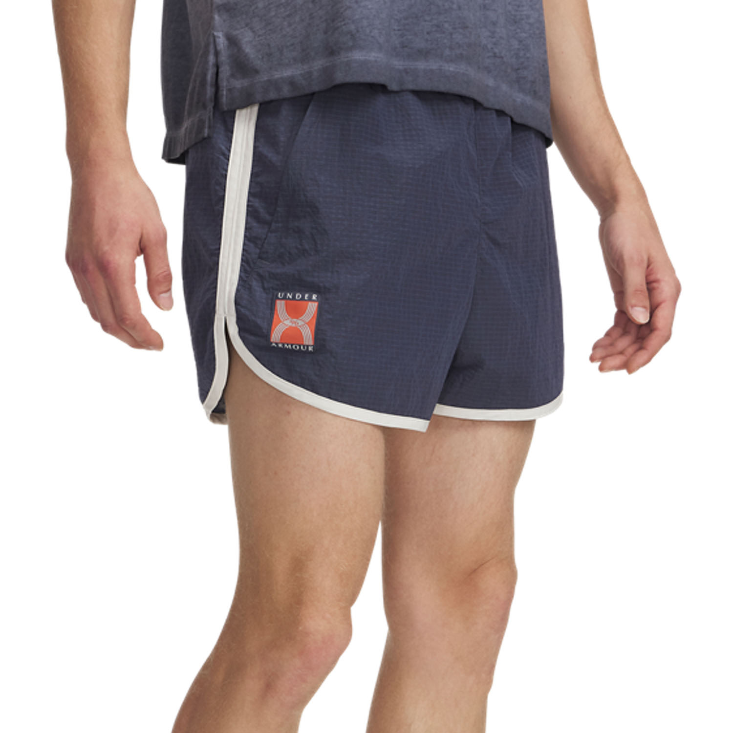 Under Armour 96 3in Shorts Downpour Gray/White Quartz