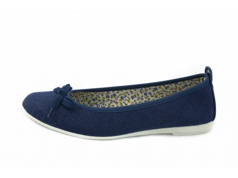 Bailarina de lona azul Vul-Ladi