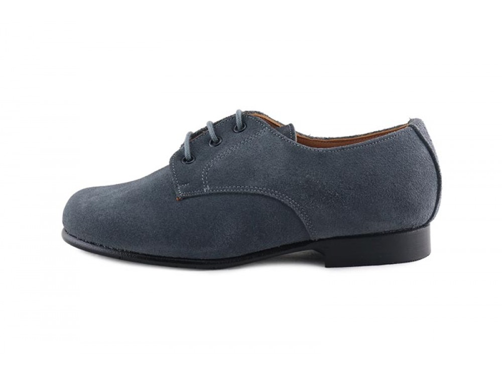 Zapato ingles ante gris medio Jeromín
