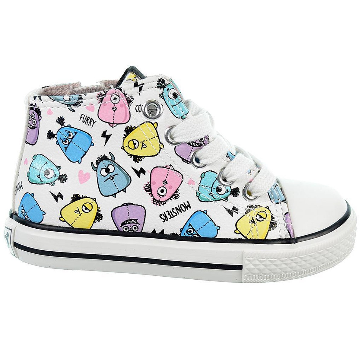 14160 Osito Zapatilla Bota Acolchada Cordones y cremallera Niña