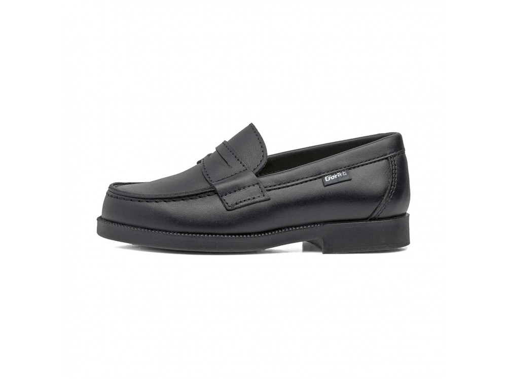 Mocasin piel negro Gorila