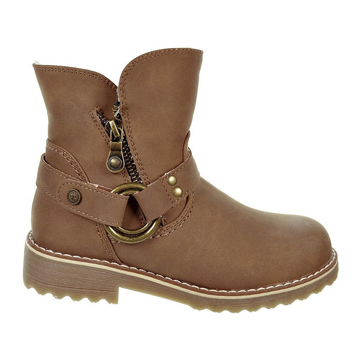 150251 Xti Kids Botín Acolchado Borreguillo Cremallera Niña