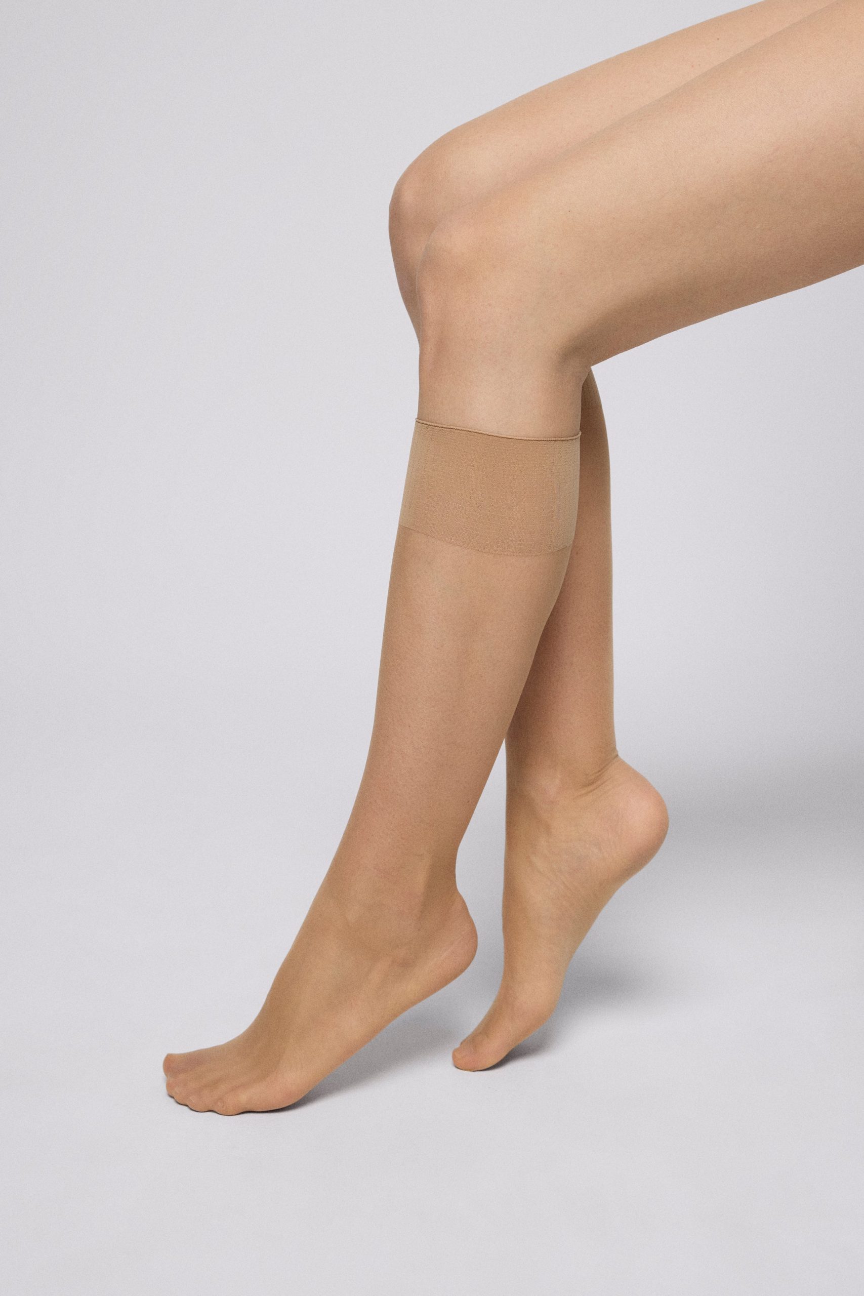 Pack 2 mini medias 10 DEN natural