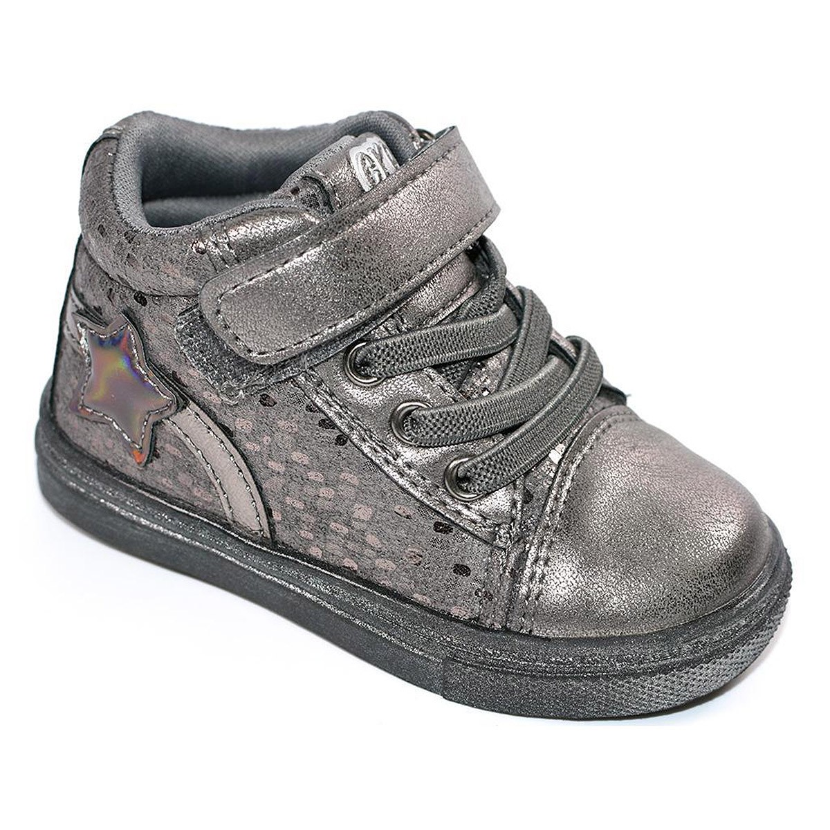 1600 Crecendo Botín Acolchado Cordones Velcro Niña