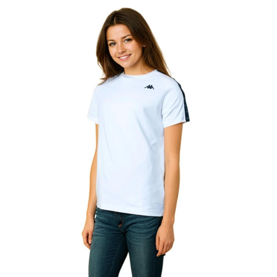 Camiseta Kappa Coen Slim 222 Banda White-Black