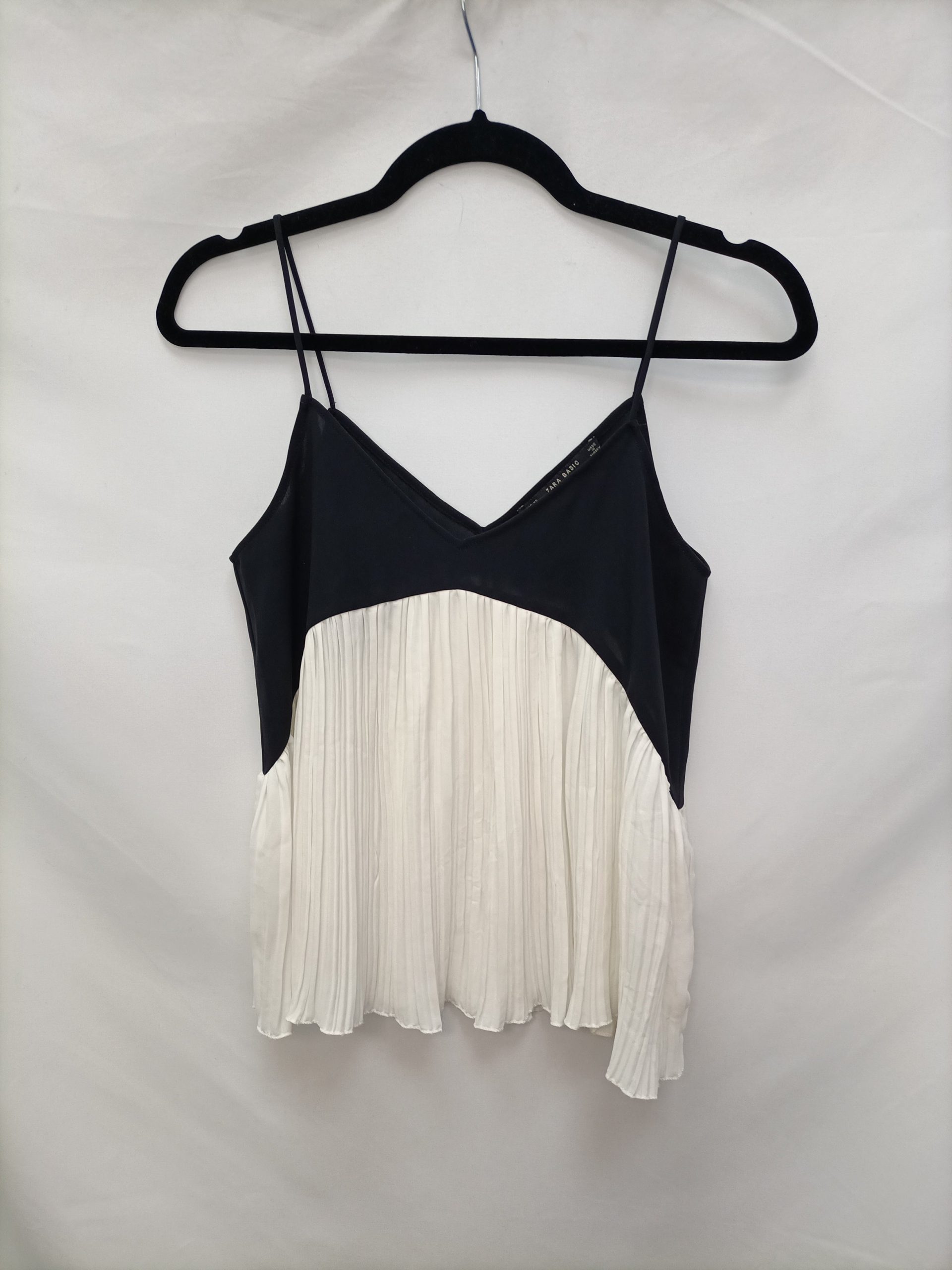 ZARA. Top plisado bicilor T.s