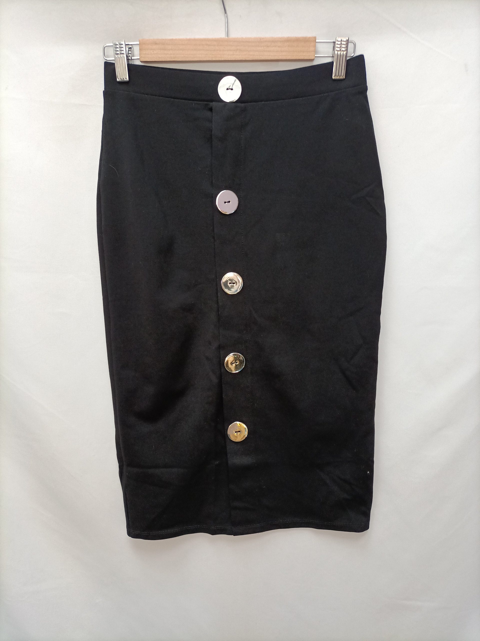 ZARA. Falda midi botones T.s