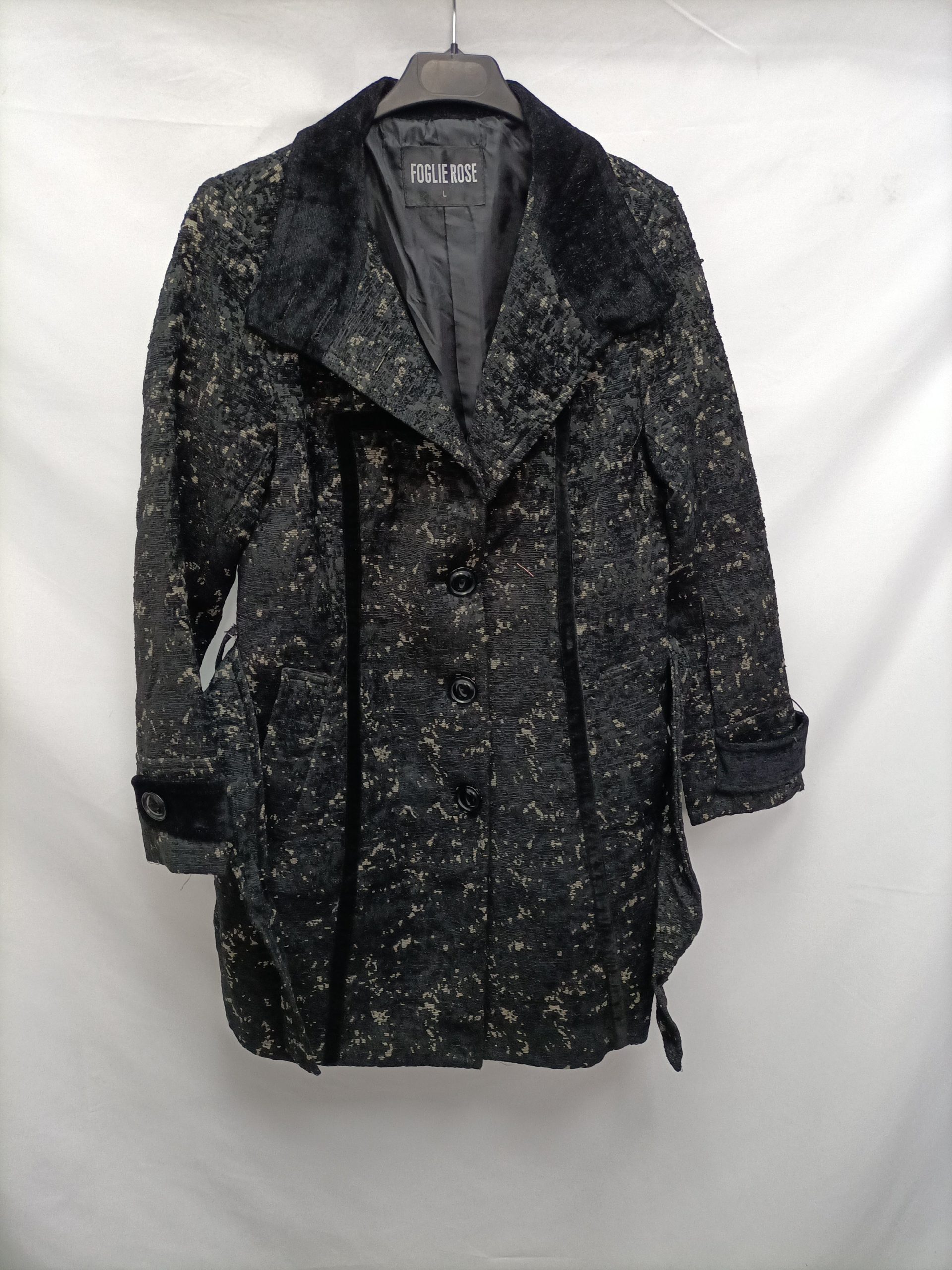 FLOGIE ROSE. Abrogo negro textura T.l