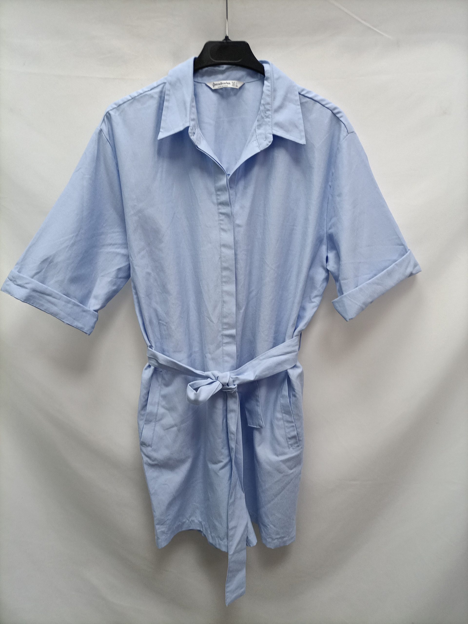 STRADIVARIUS. Mono azul lazada T.l