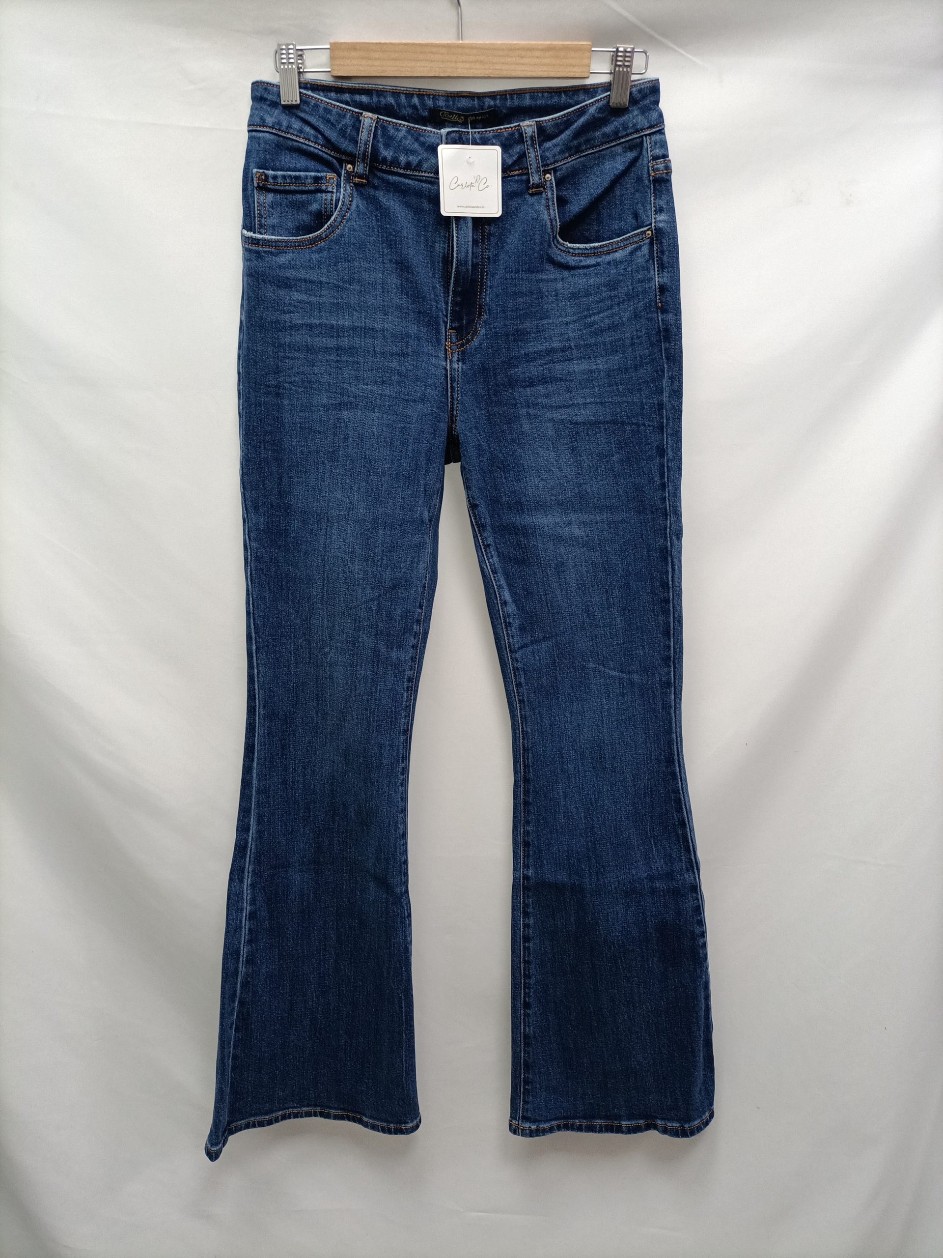 CARLOTA &CO. Denim oscuro de campanaT.40
