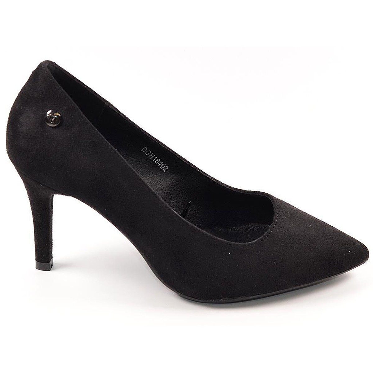 16402 D'Angela Zapato Salón Textil Planta Piel Tacón 8cm Mujer