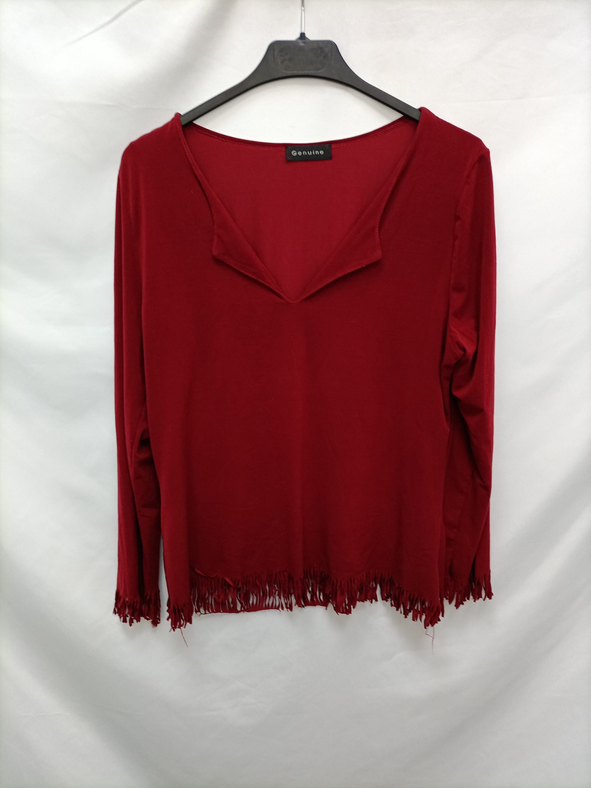 GENUINE. Camiseta flecos T.s