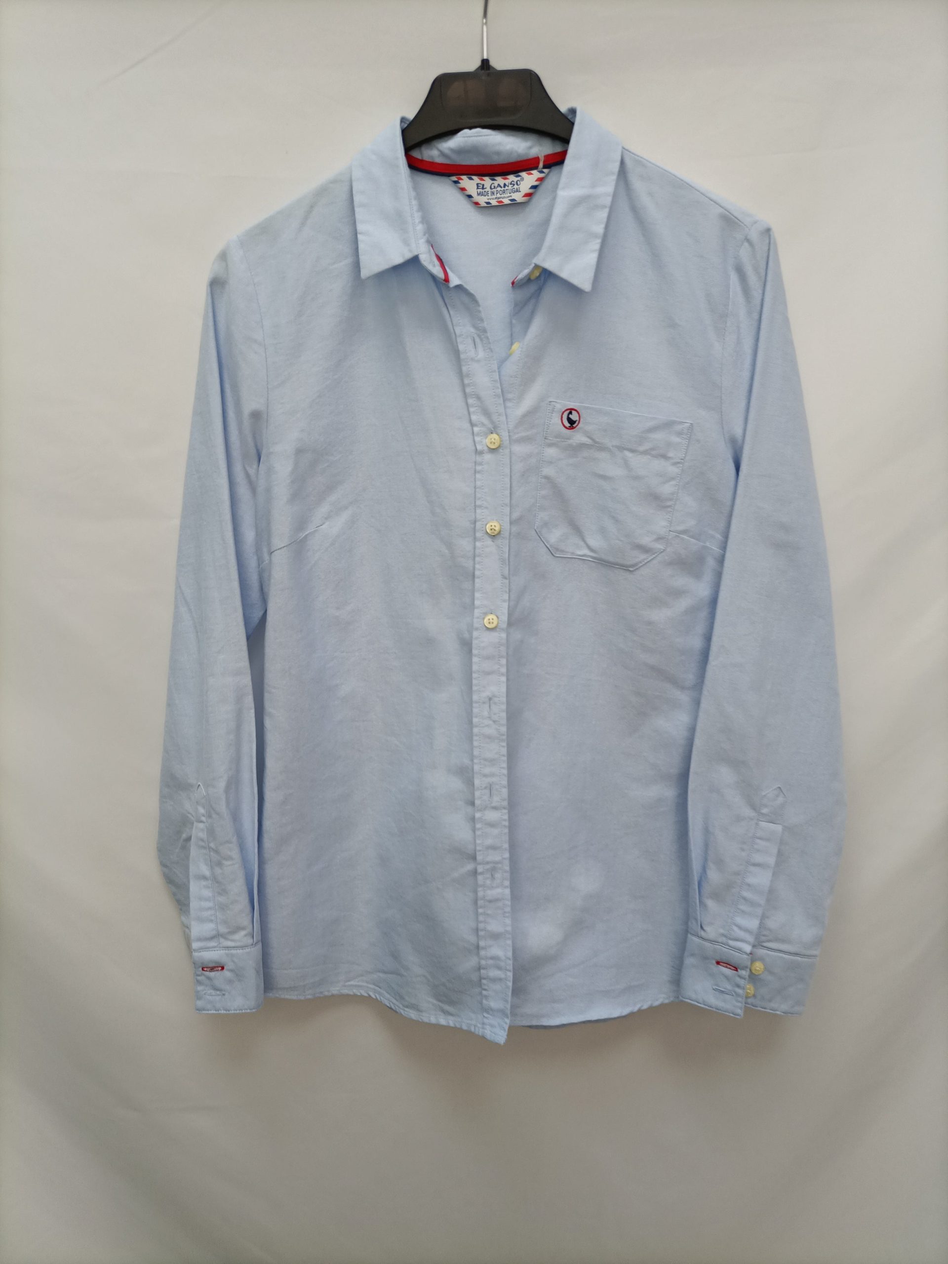 EL GANSO. Camisa azul Oxford T.38
