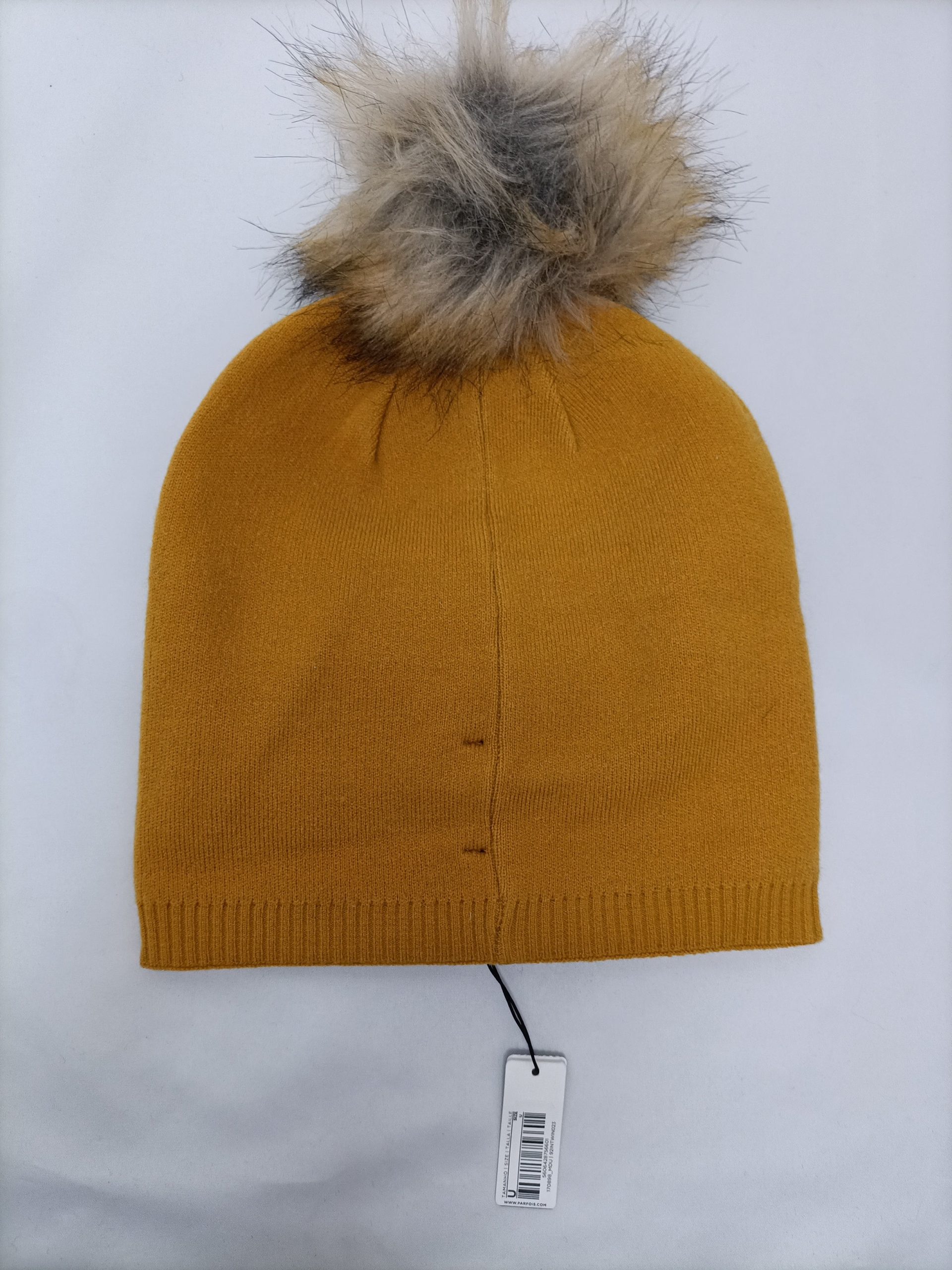 PARFOIS. Gorro mostaza pompón T.u