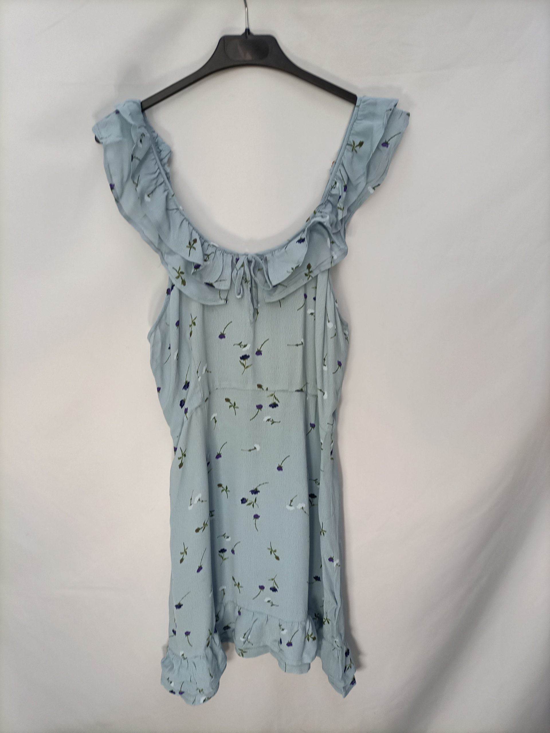 NEW LOOK. Vestido azul flores T.36