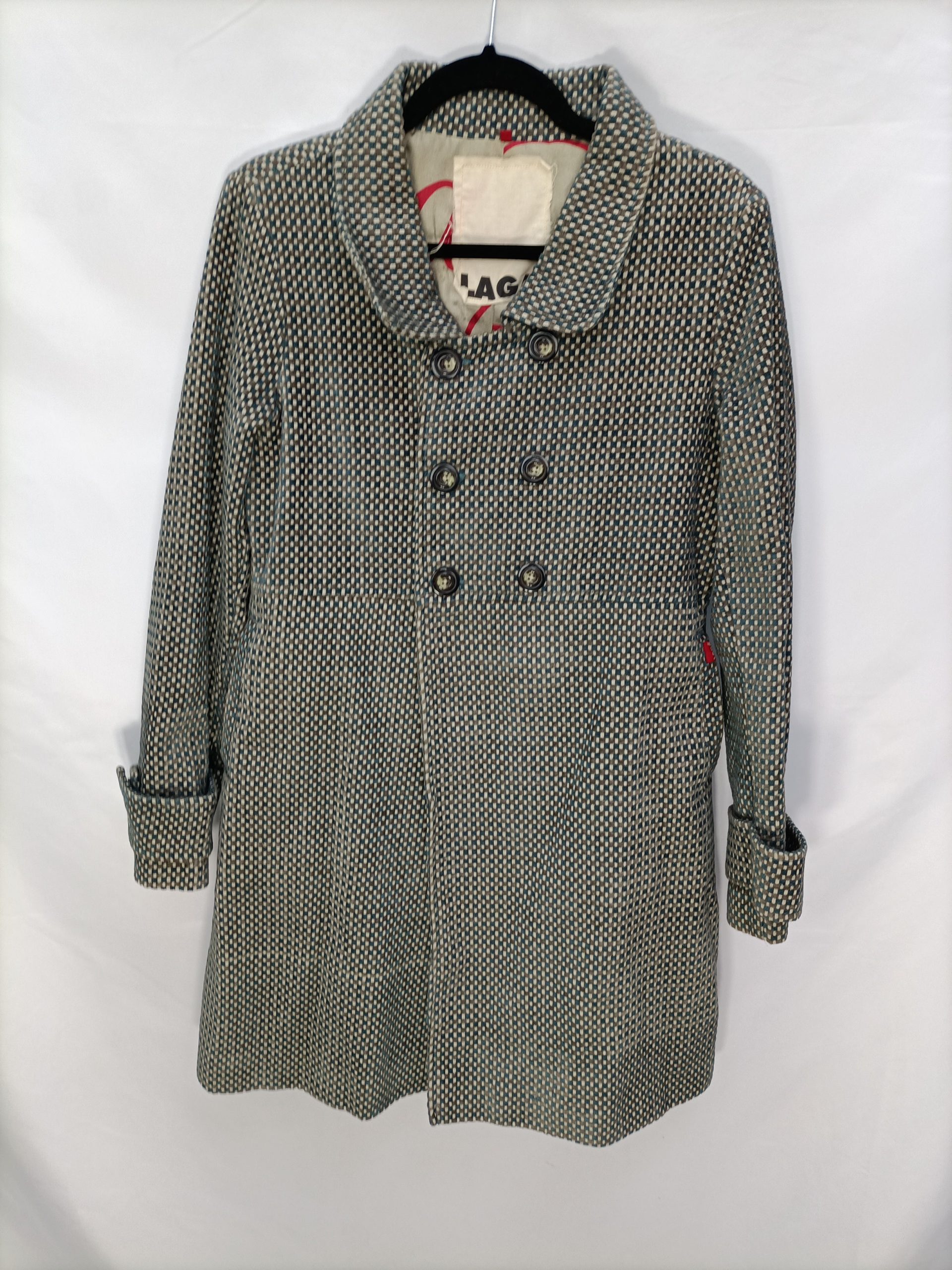 LAGA. Abrigo de cuadros T.l