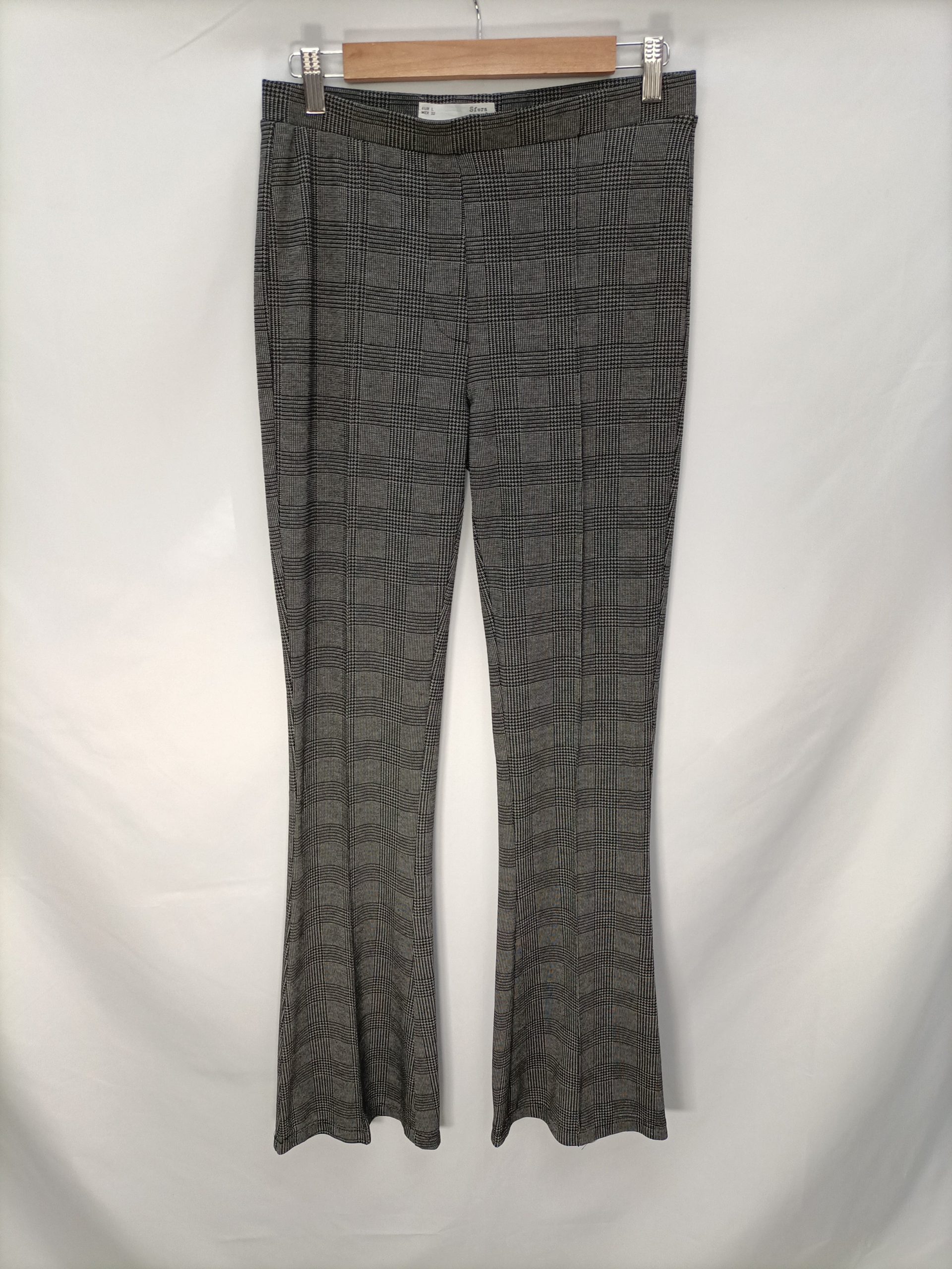 SFERA. Pantalón elástico cuadros T.l