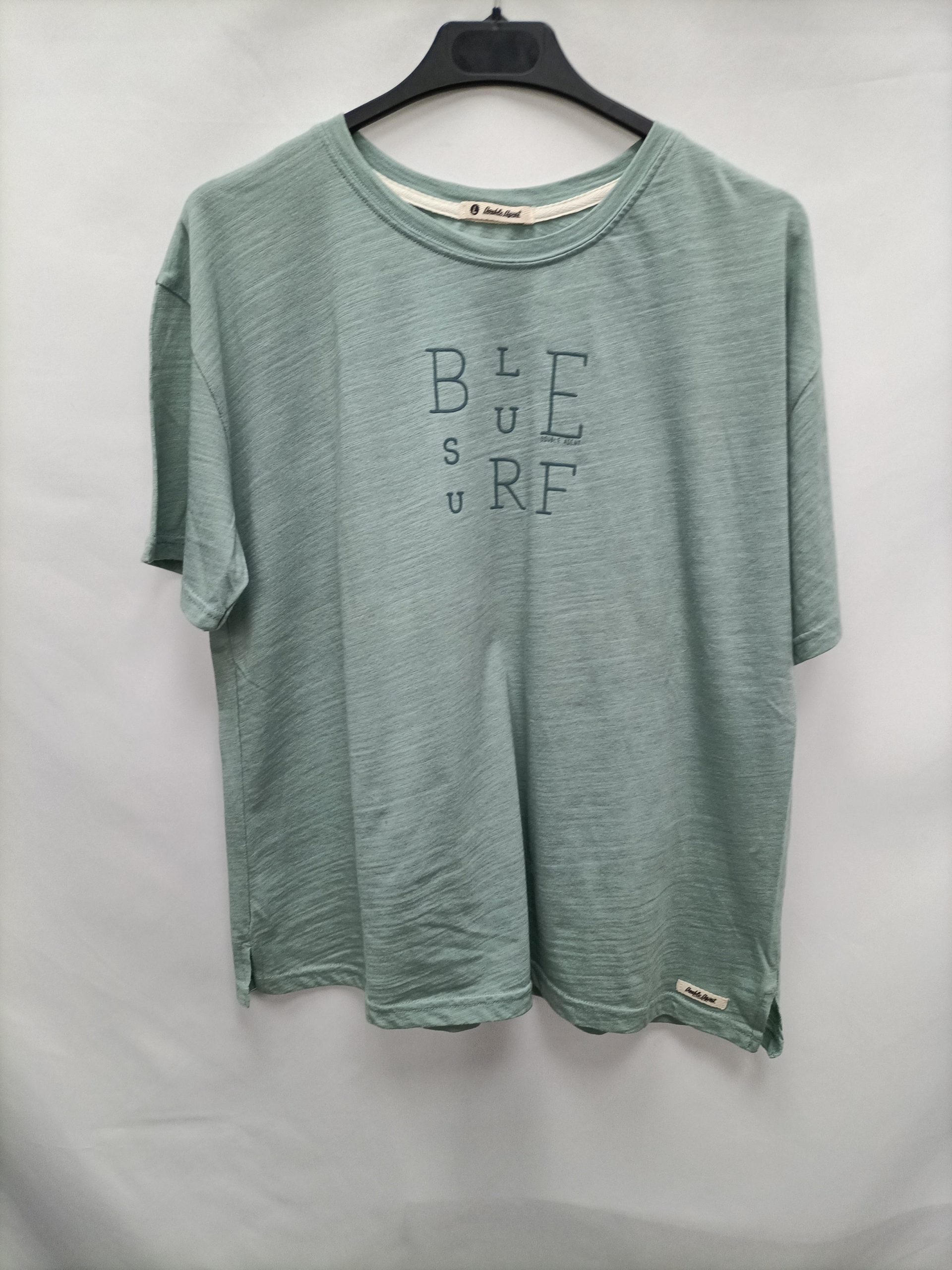 DOUBLE AGENT. Camiseta verde agua T.l