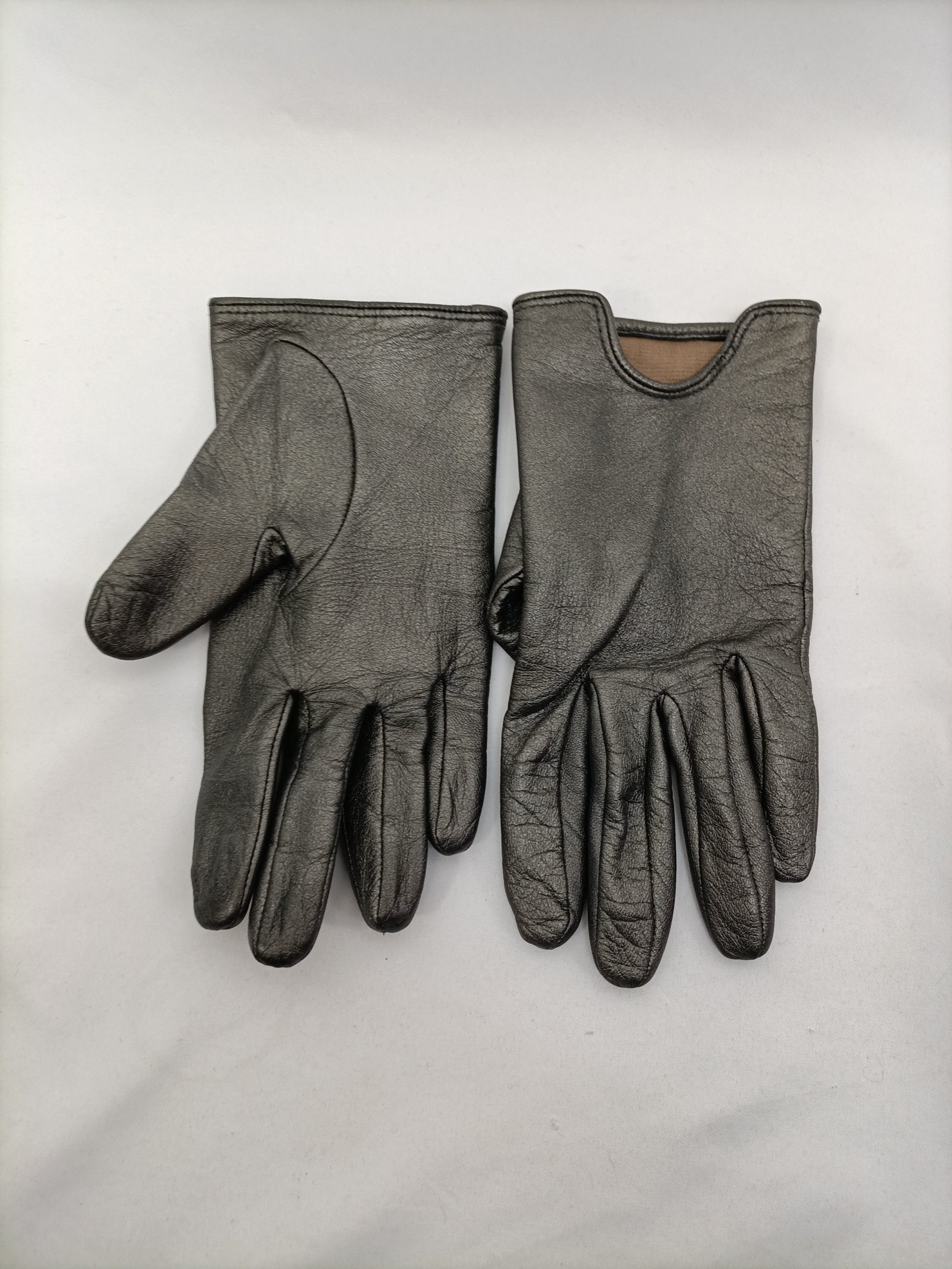 ORCIANI. guantes plateados T.u