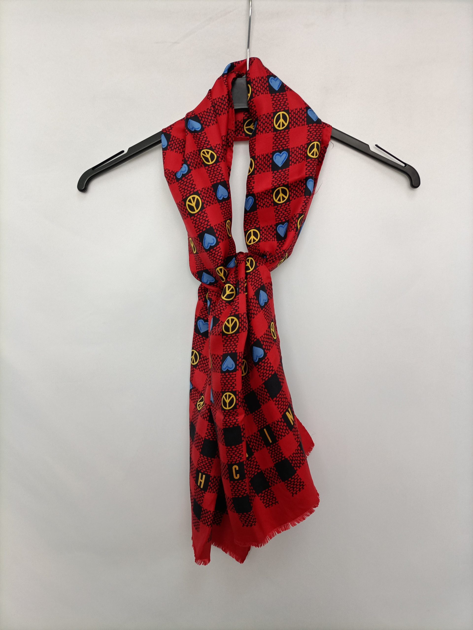 MOCCINO. Pañuelo rojo seda