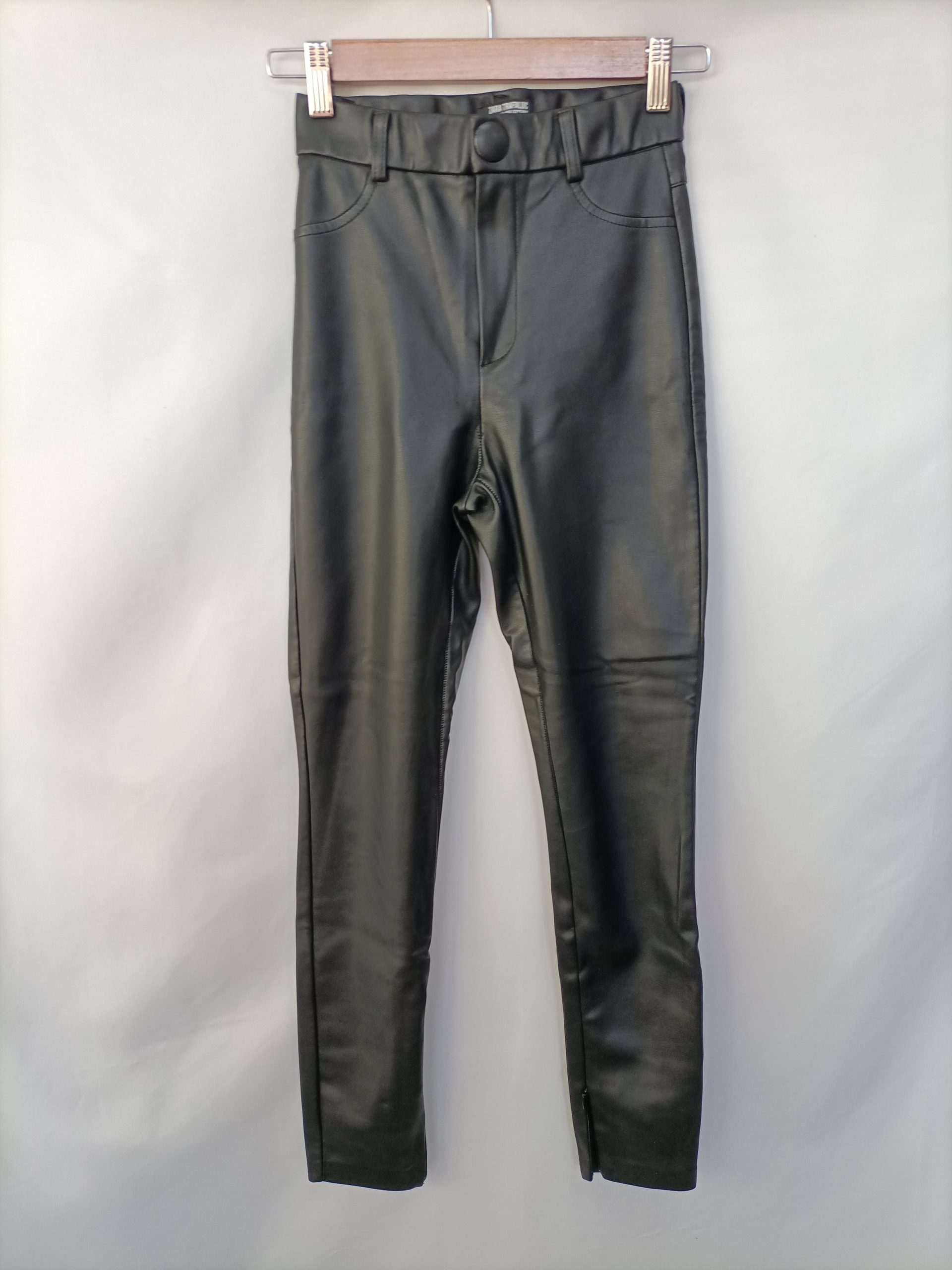 ZARA. Leggins polipiel T.xs