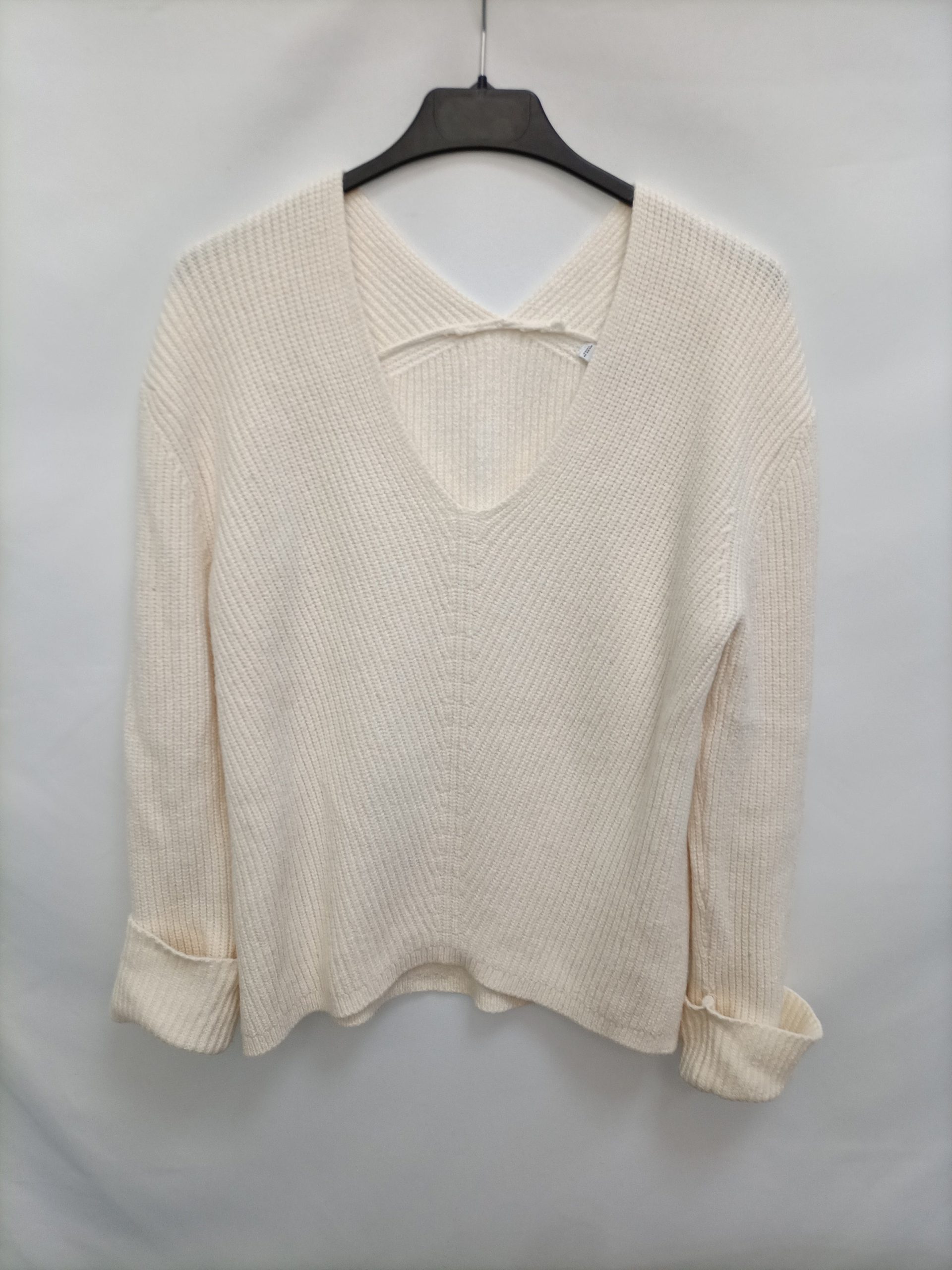 MANGO. Jersey canalé crudo T.s