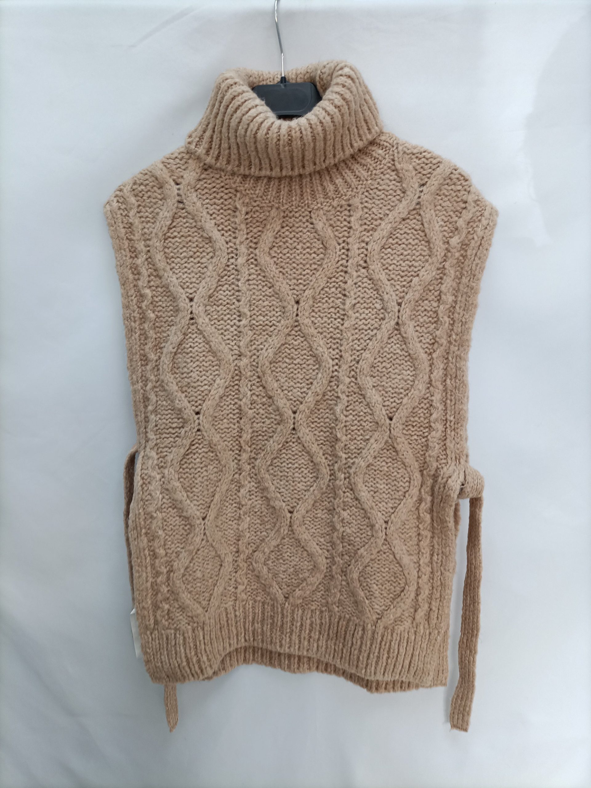 MANGO. Jersey camel ochos T.s