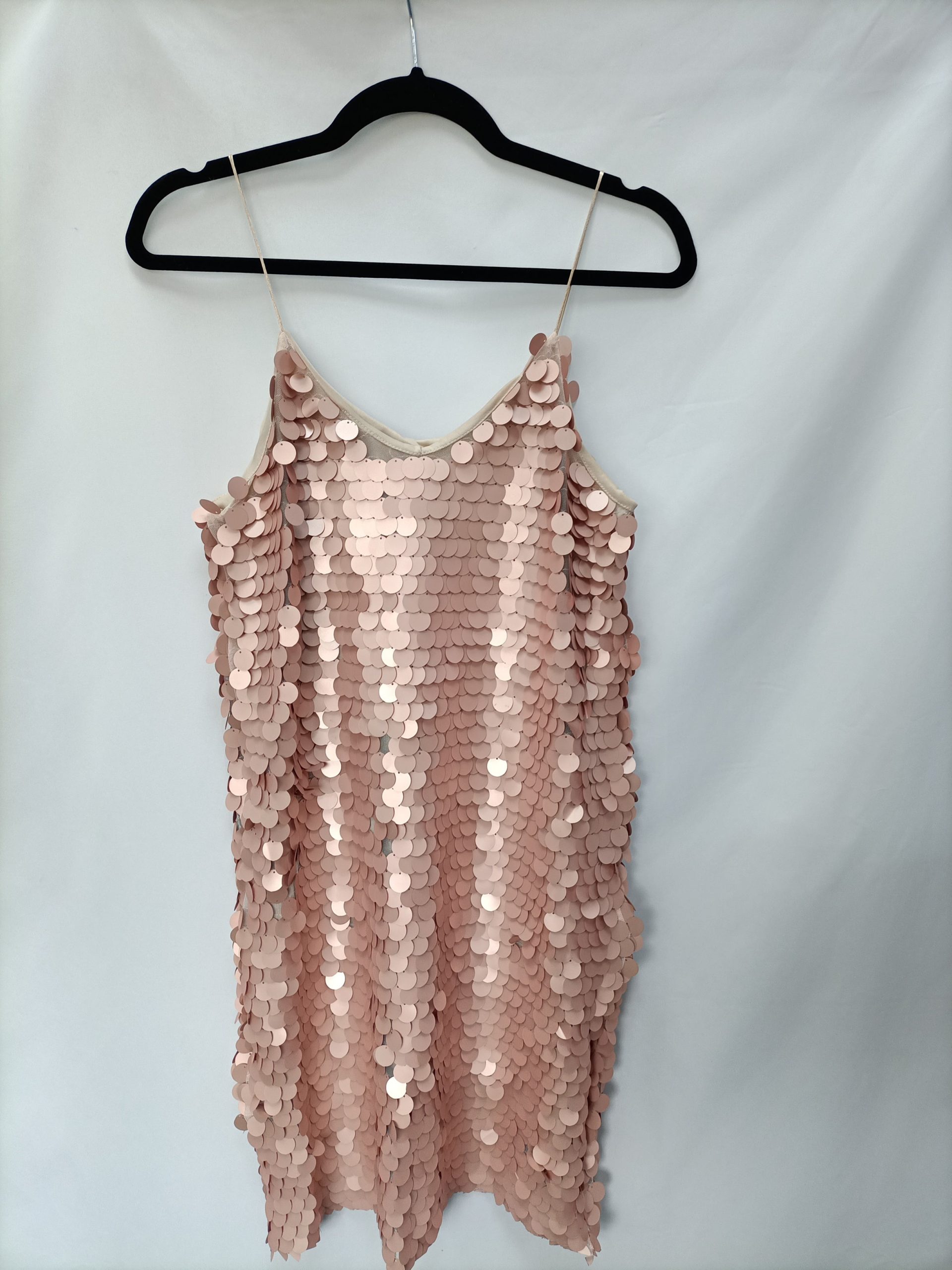 OTRAS. Vestido rosa lentejuelas T.u(s/m)