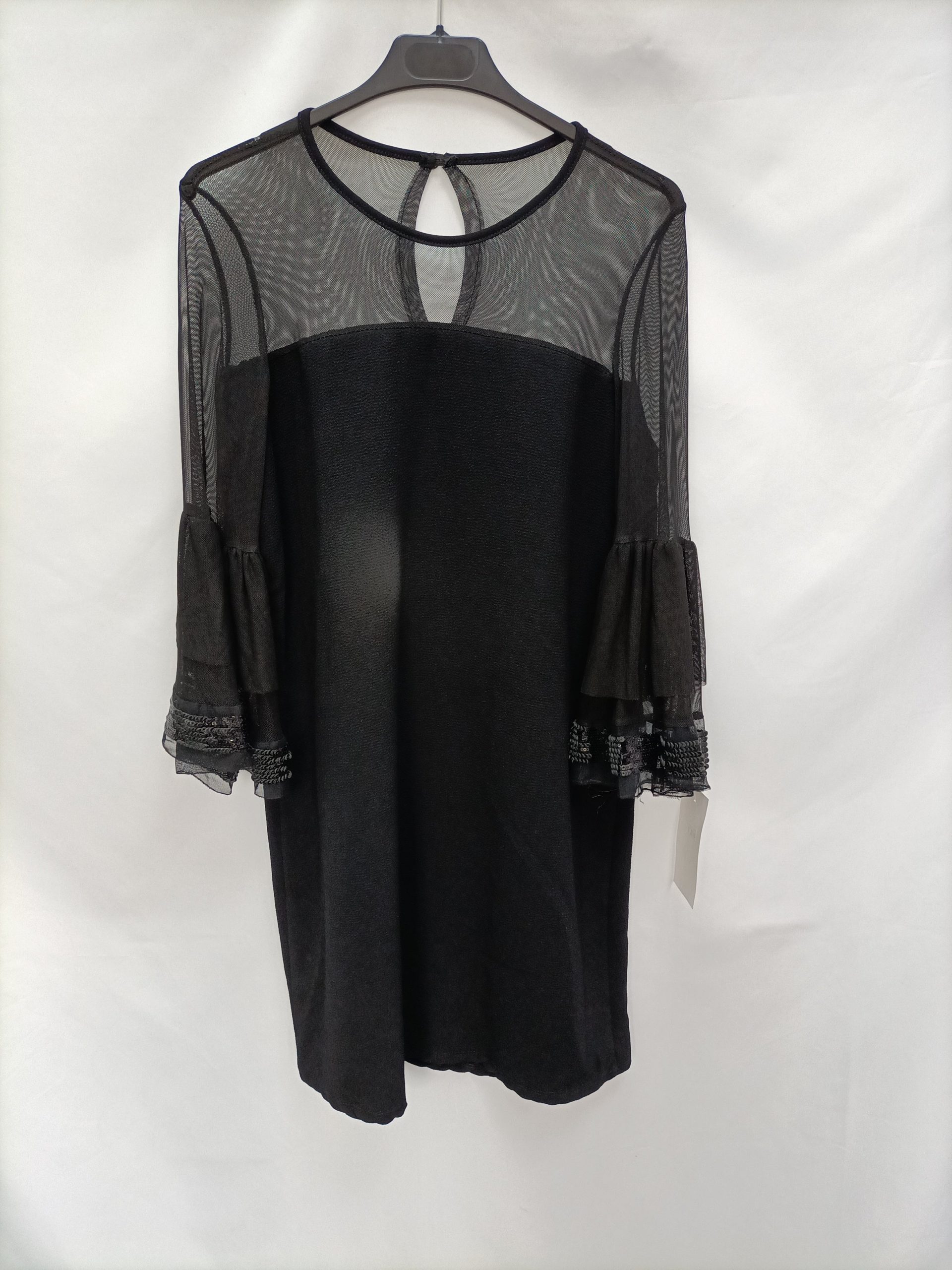 EL ROPERO DE CARMELA. Vestido negro tull T.u(s/m)
