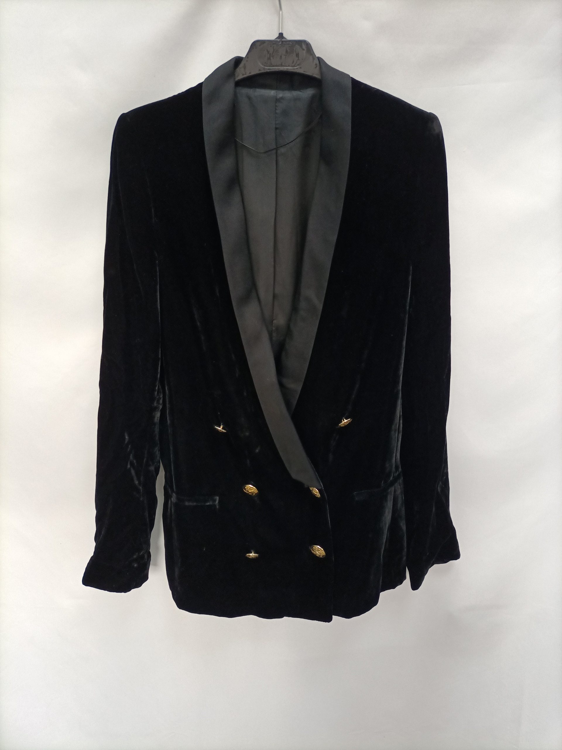 OTRAS. Blazer negra terciopelo T.u(s/m)