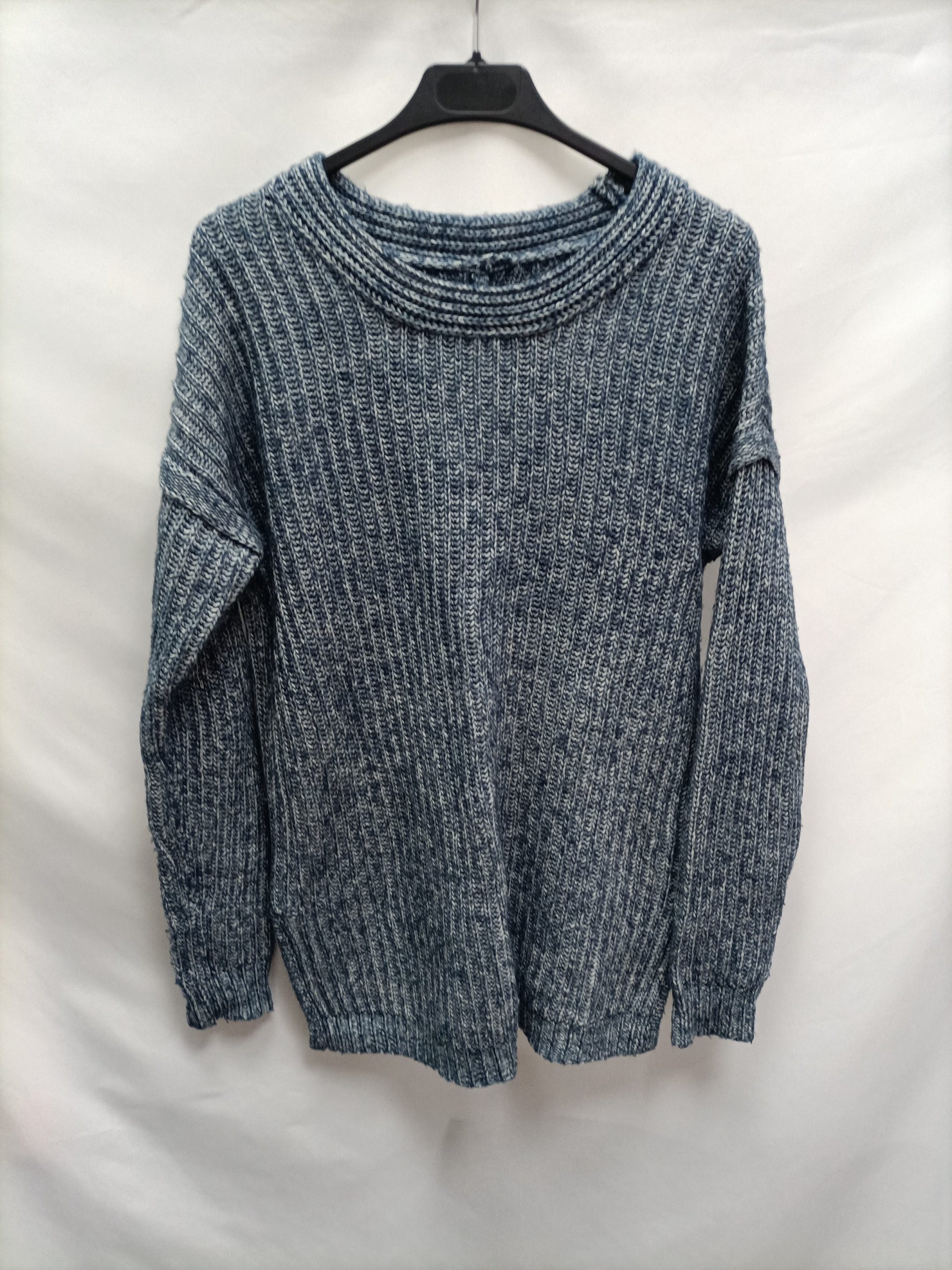 ASOS. Jersey azul espiga T.38