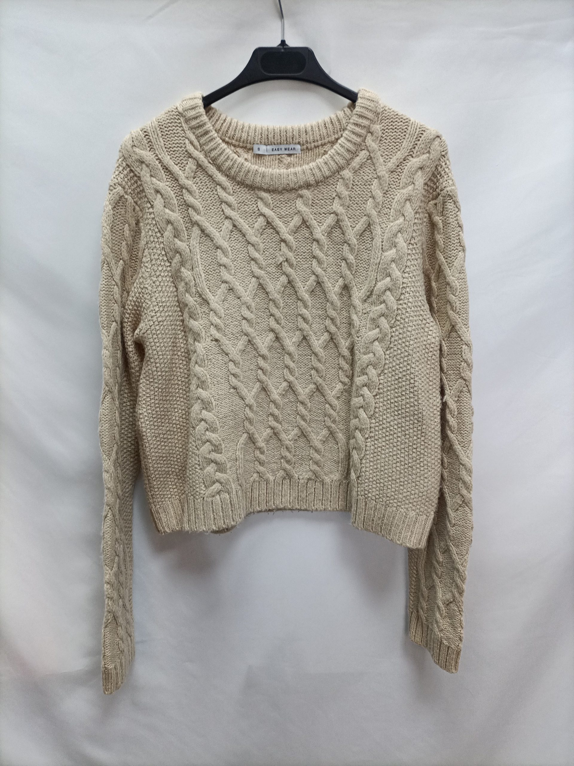 EASY WEAR. Jersey cortito beige  T.s