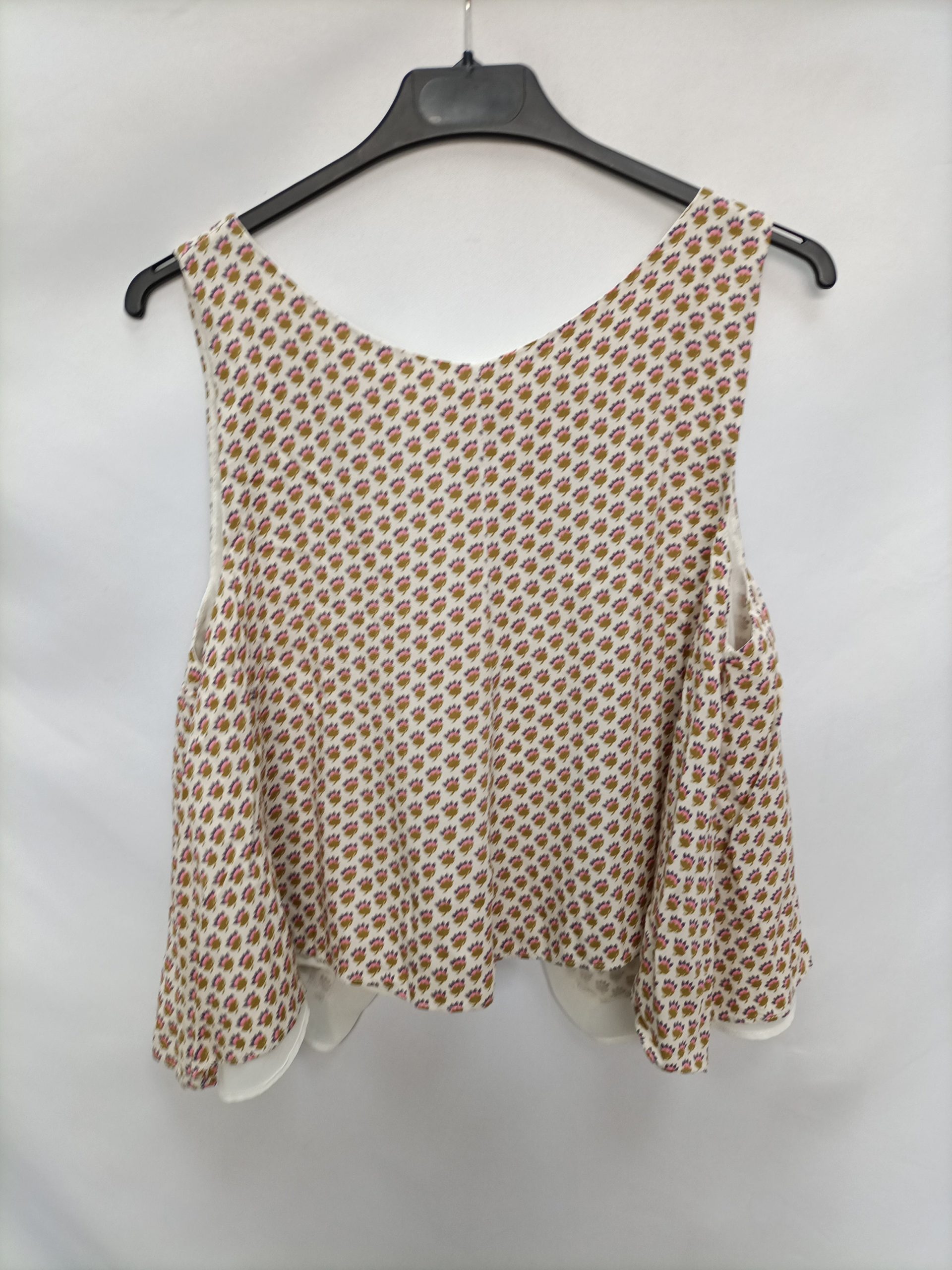 RENATTA&CO. Top beige flores Tu(m)
