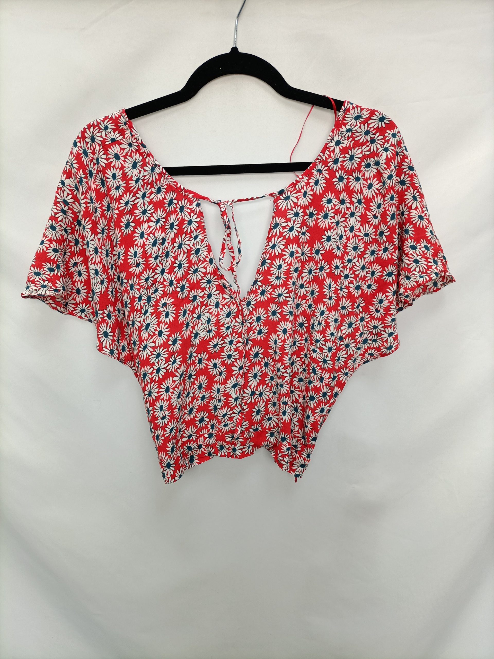 ZARA.Top aperturas margaritas T.l