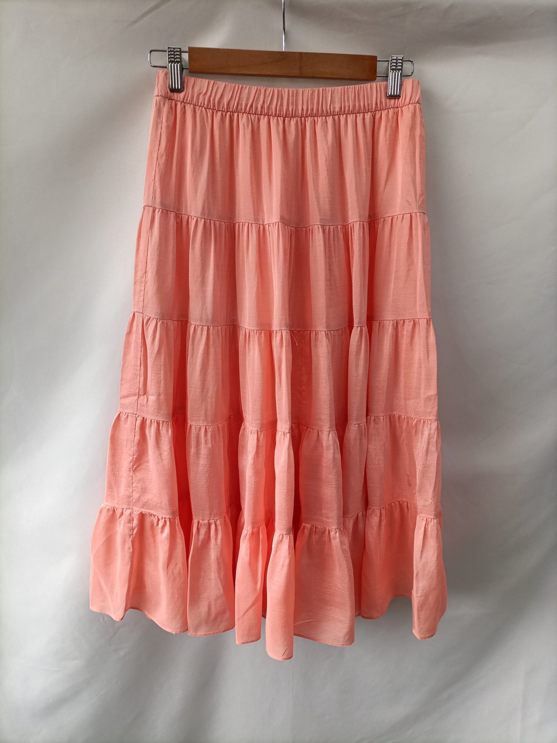 MASSCOB. Falda fluida coral T.36