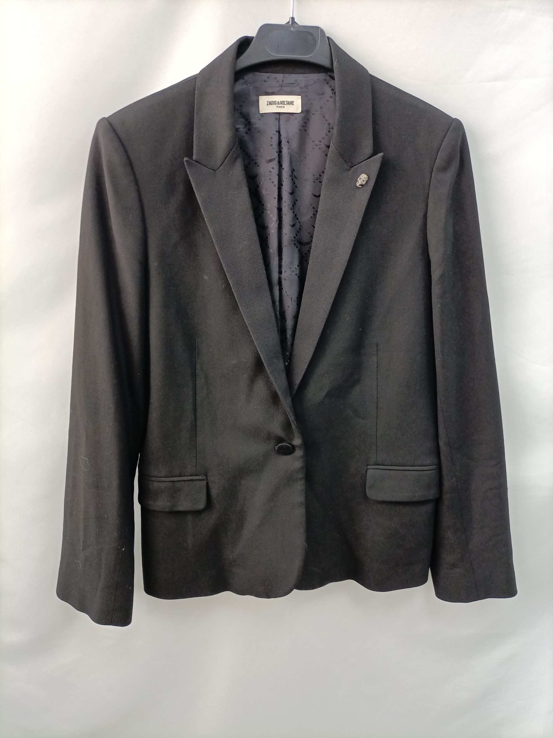 ZADIG &VOLTAIRE. Blazer negra T.36