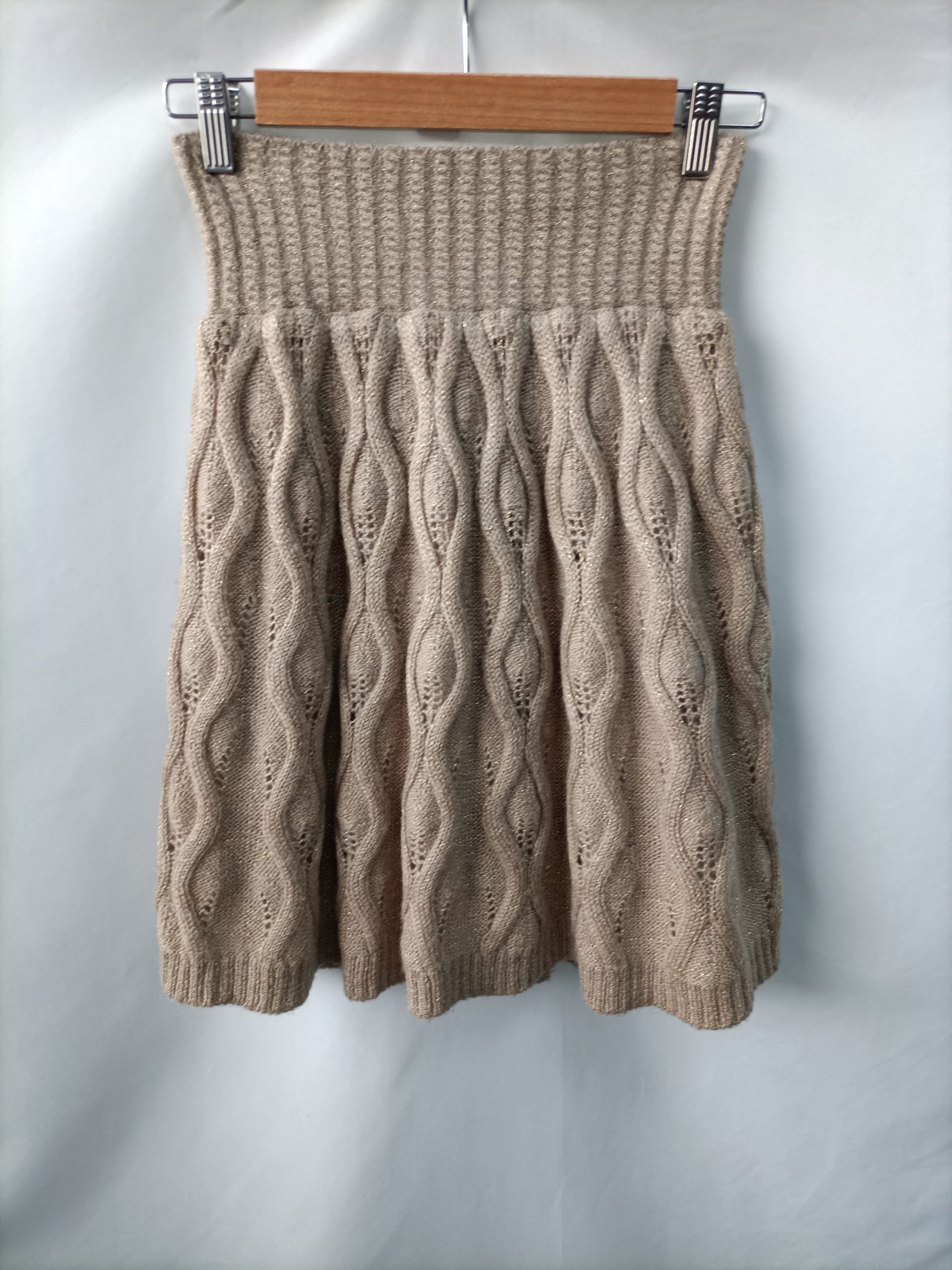 PROMOD. Falda punto camel T.u(s)