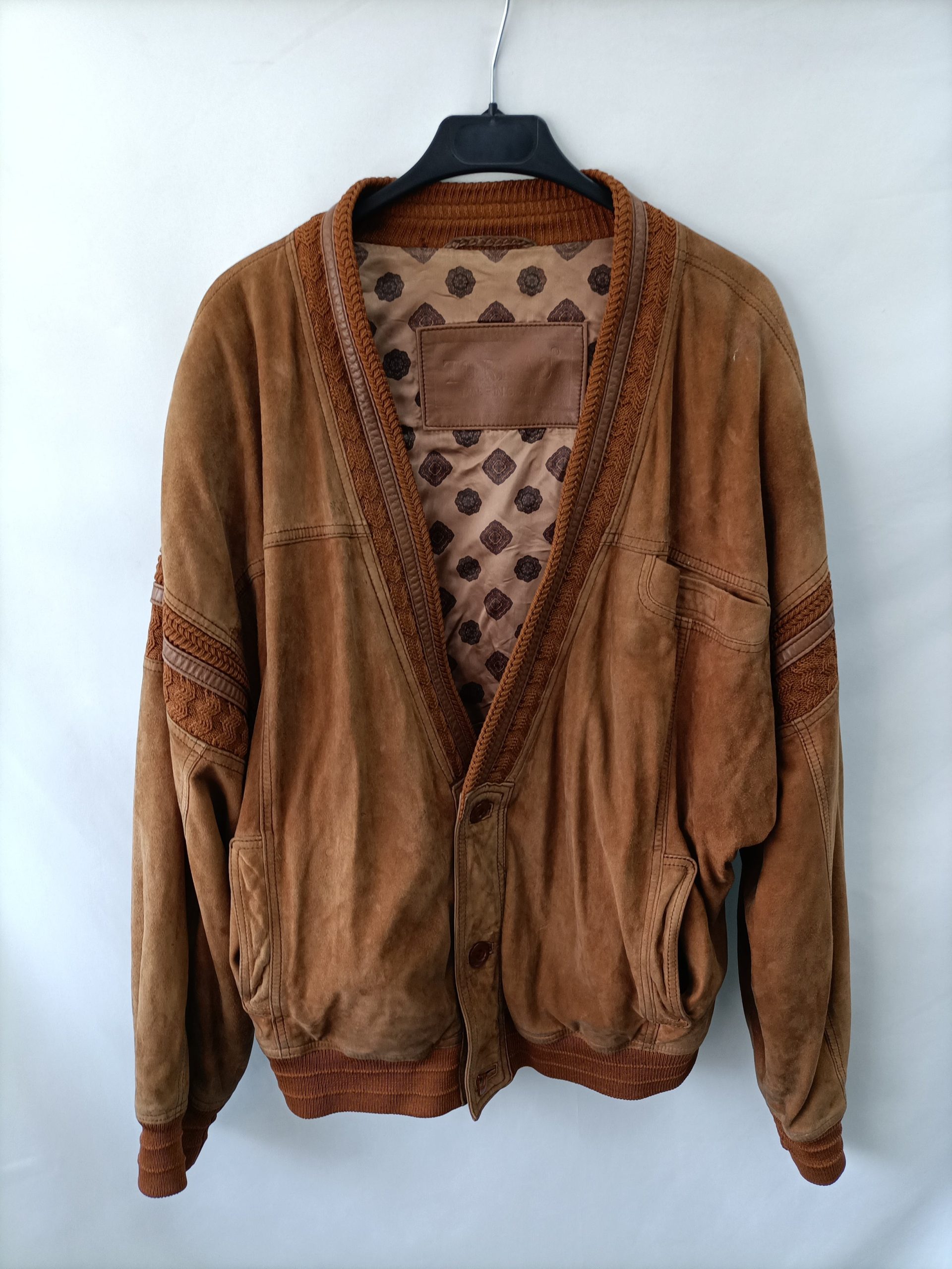 TORRAS. Chaqueta piel Vintage T.52 (m/l) (tara)