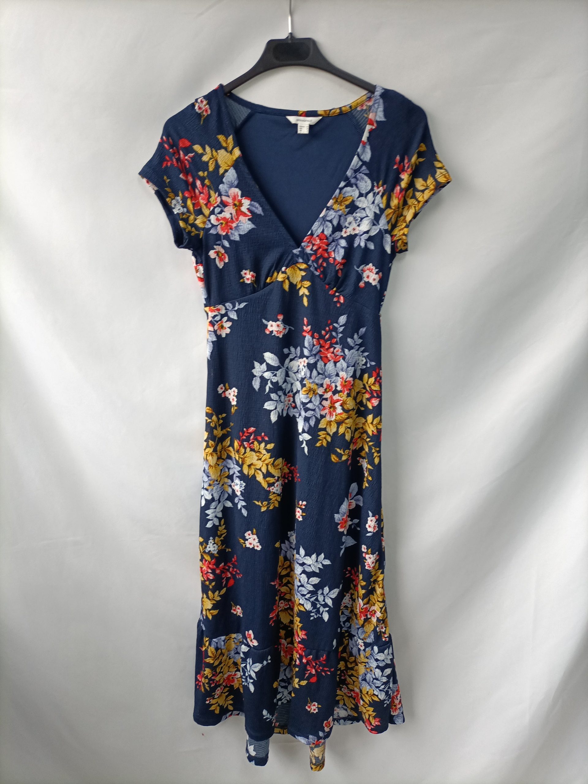 SPRINGFIELD. Vestido midi flores T.xs