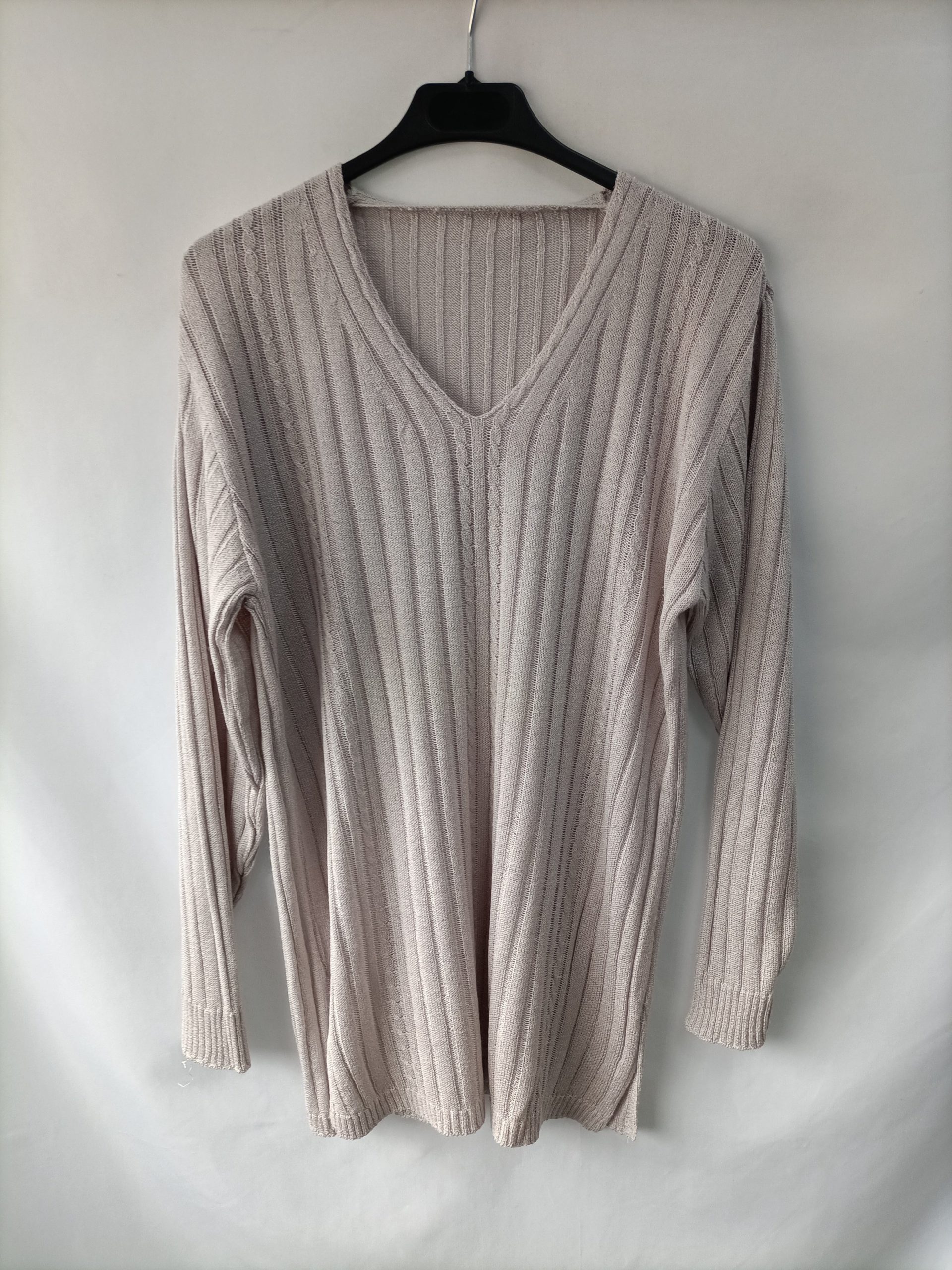 OTRAS. Jersey lila canalé  T.u(m)