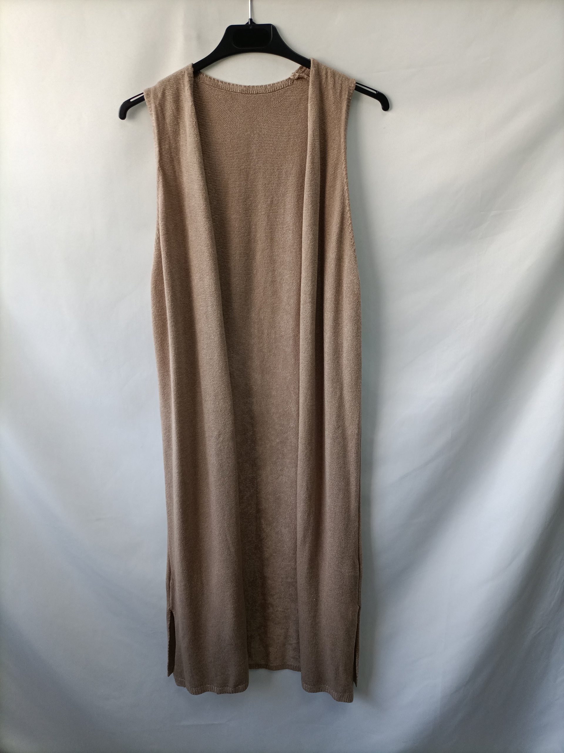 OTRAS. Chaleco abierta beige T.u(m)