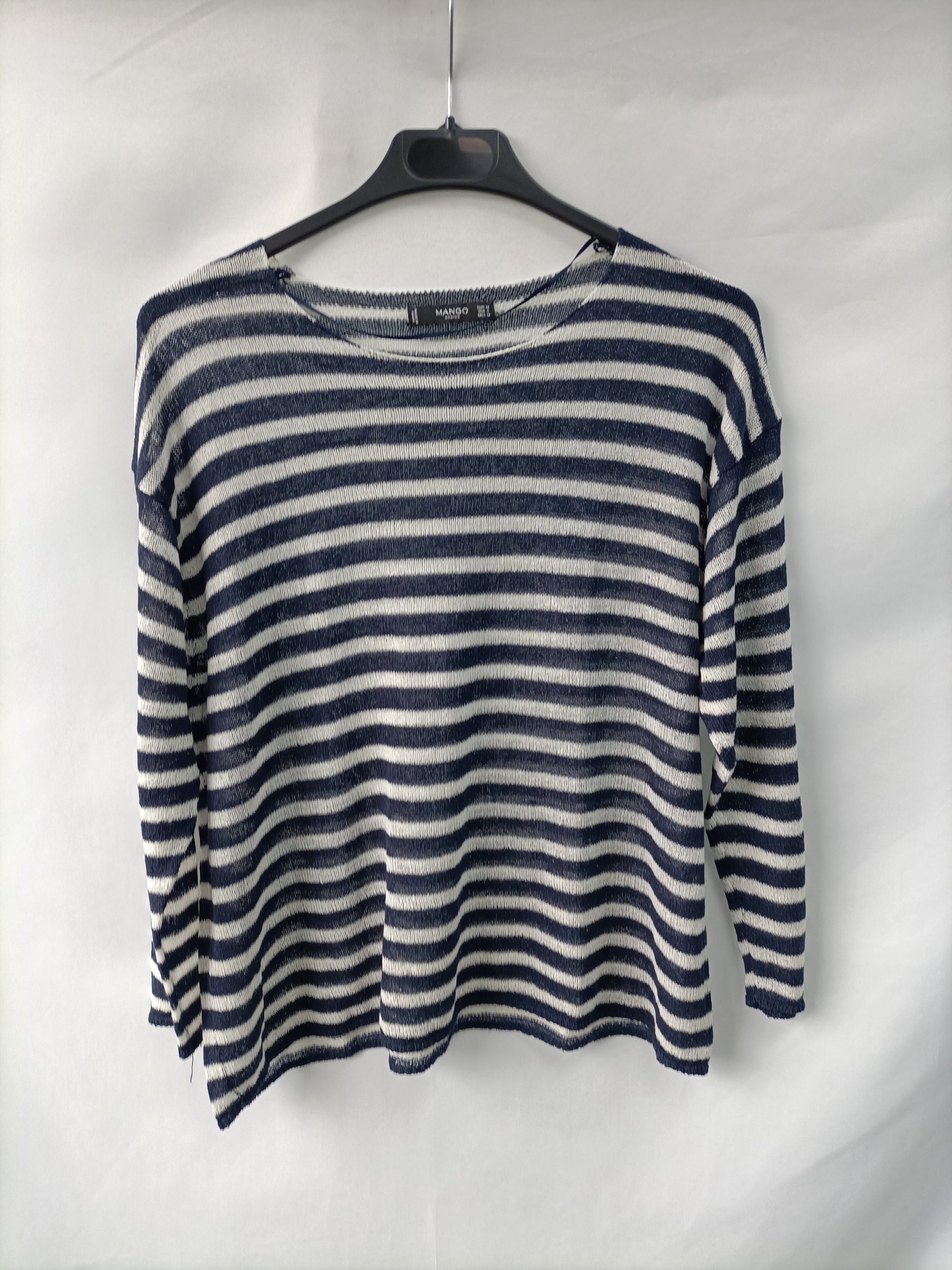 MANGO. Jersey fino rayas T.s