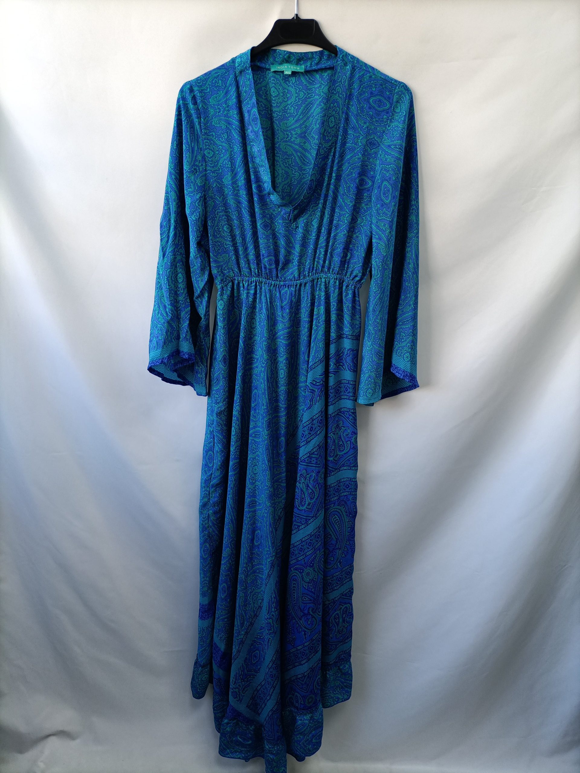 INDIA TOWN. Vestido largo amebas T.m/l