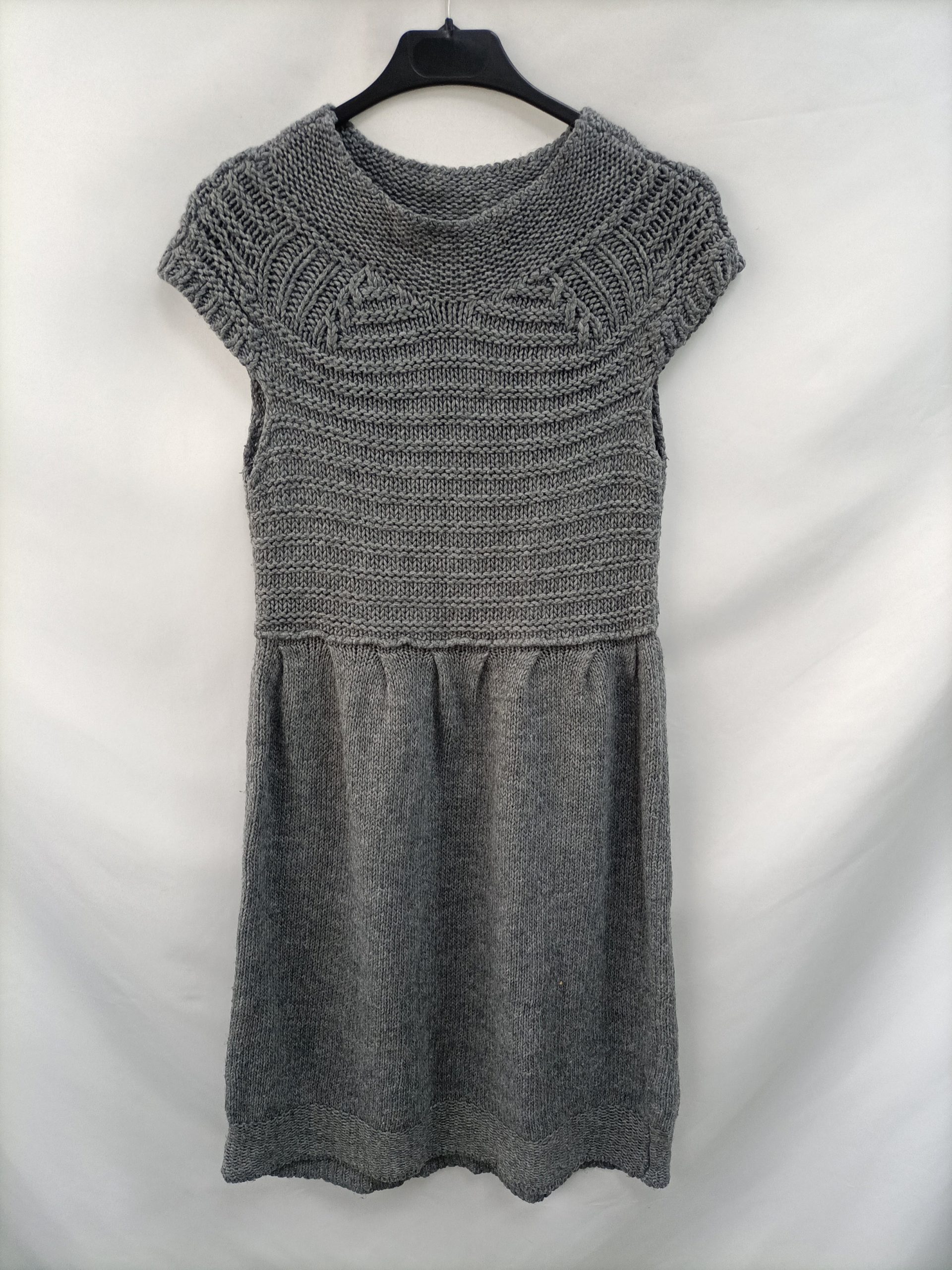 OTRAS. vestido gris punto T.m
