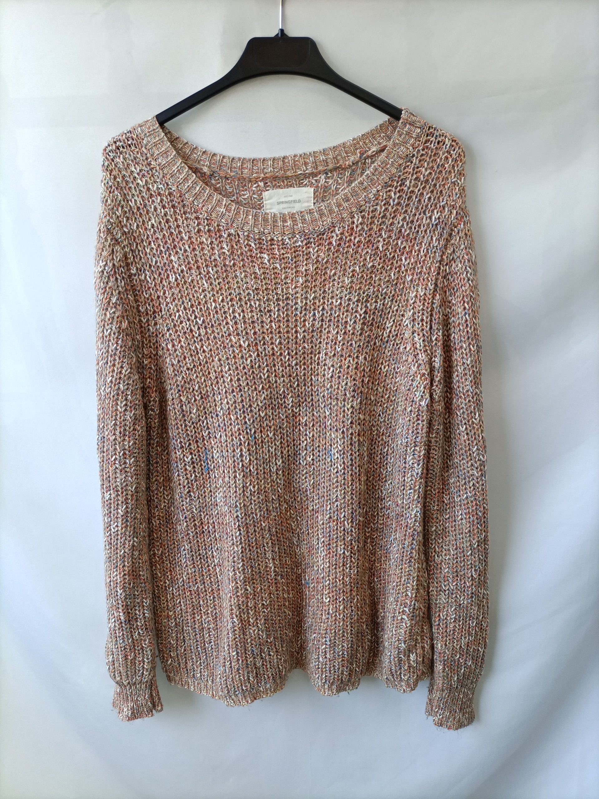 SPRINGFIELD. Jersey de punto colorido T. xl
