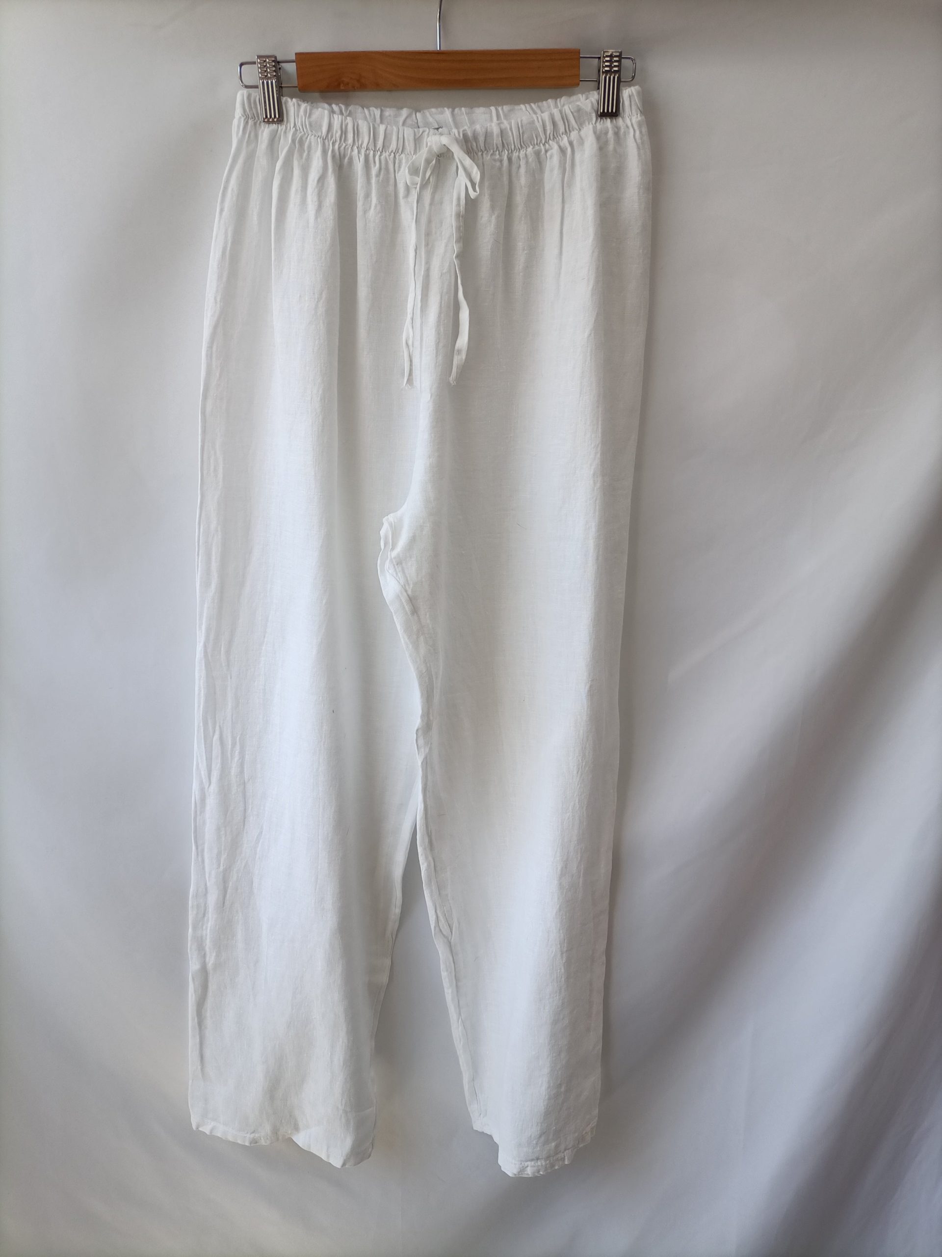 OTRAS. Pantalón blanco lino T.u(m)