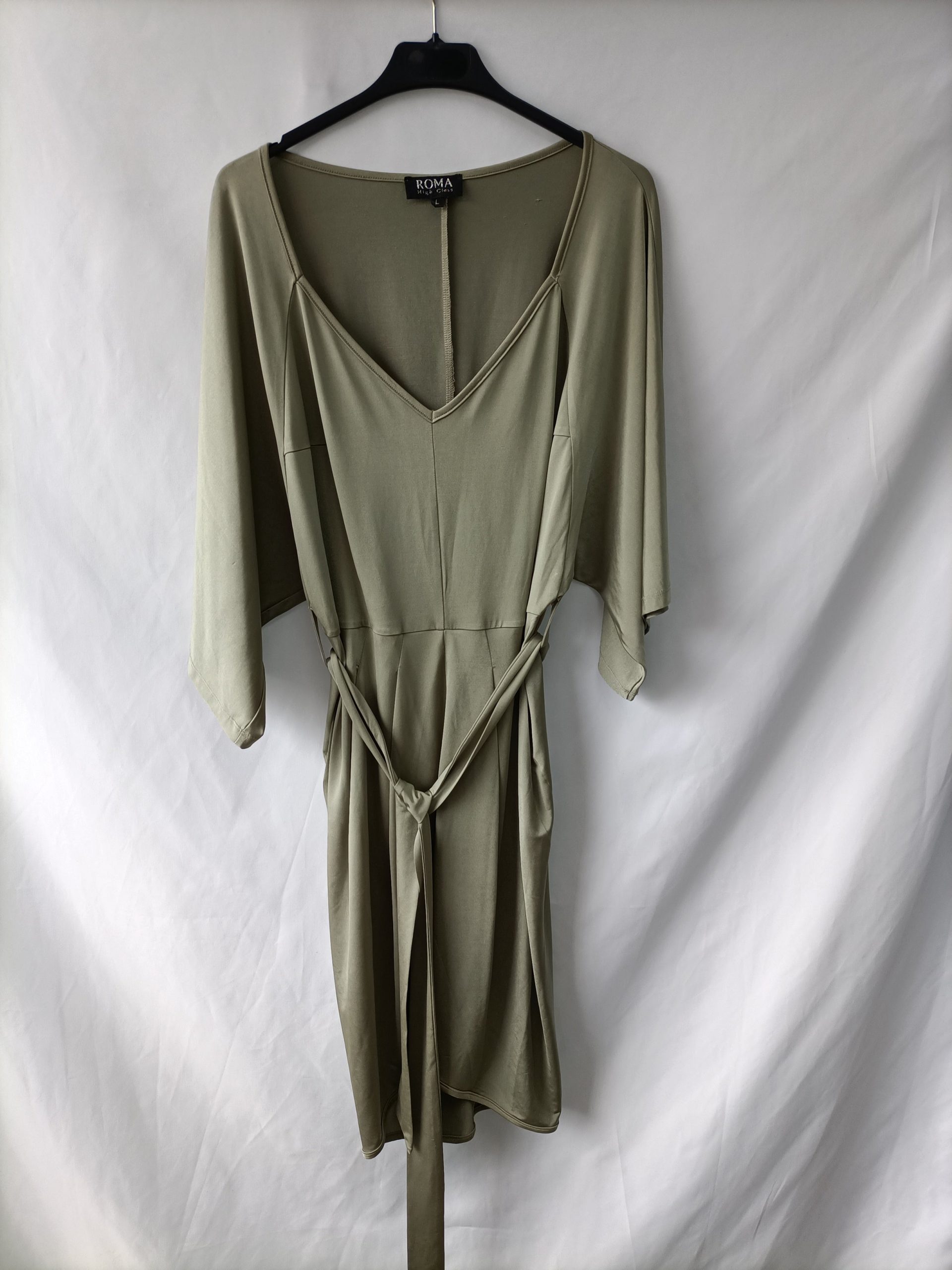 ROMA. Vestido verde licra T.l