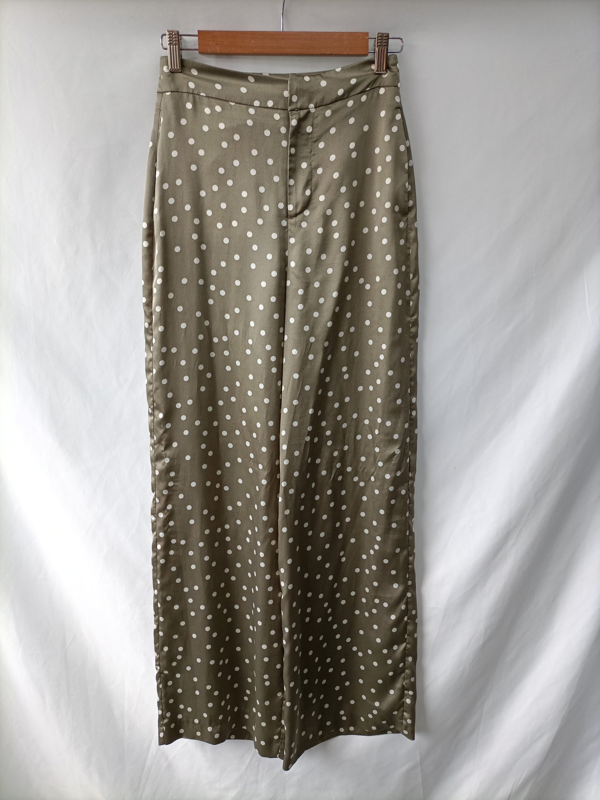 ZARA. Pantalón Palazzo lunares T.xs